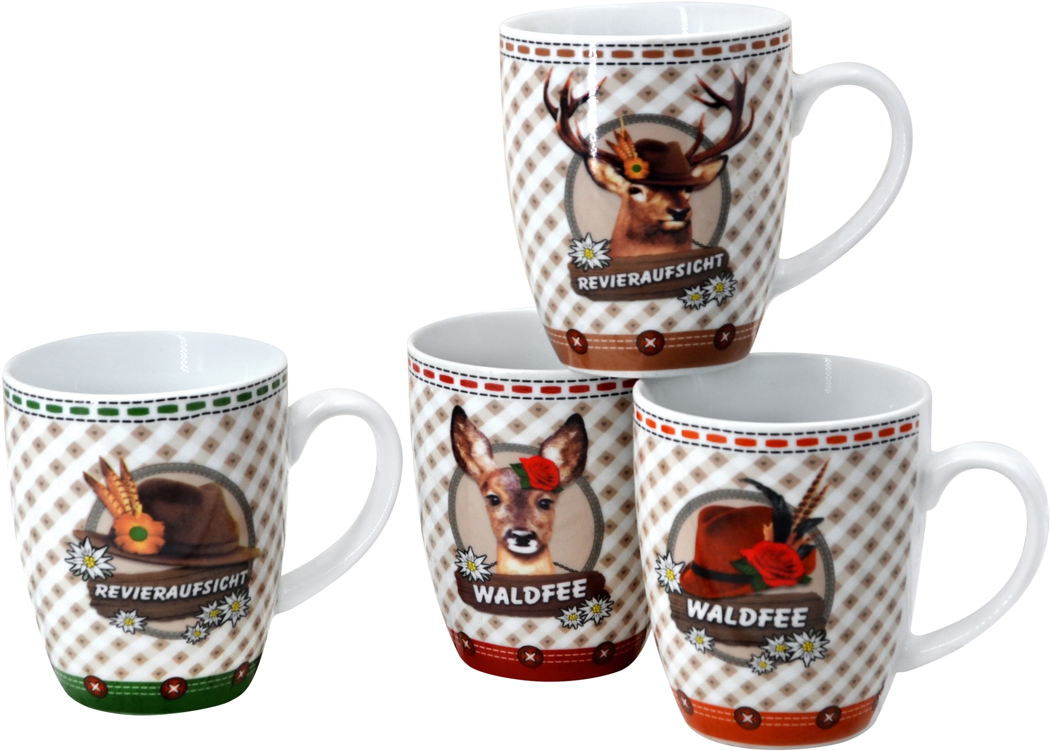 Retsch Arzberg Becher »Weidmann«, (Set, 4 tlg.), 4-teilig