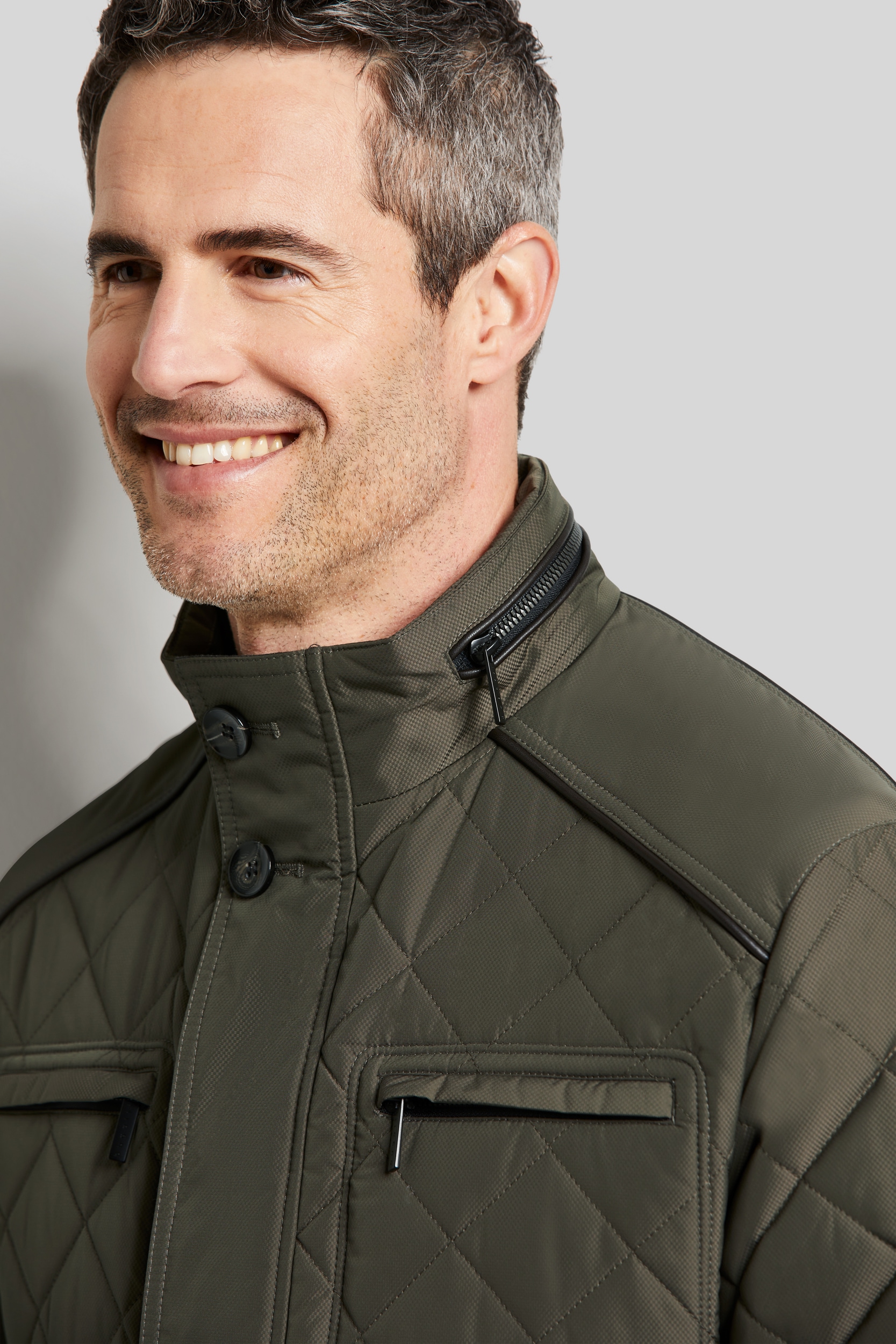 bugatti Langjacke, ohne Kapuze, im Rautenstepp