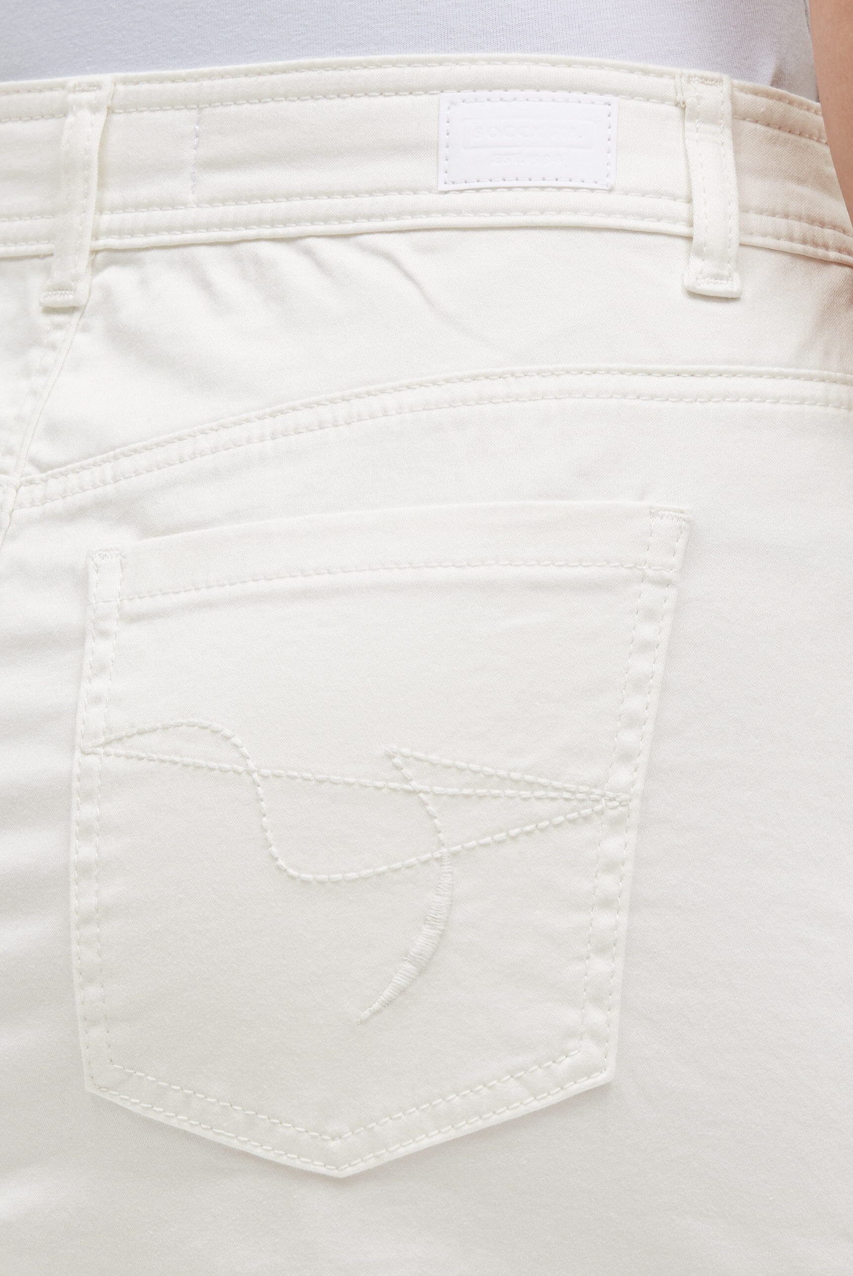 SOCCX Jeansrock mit Taschen