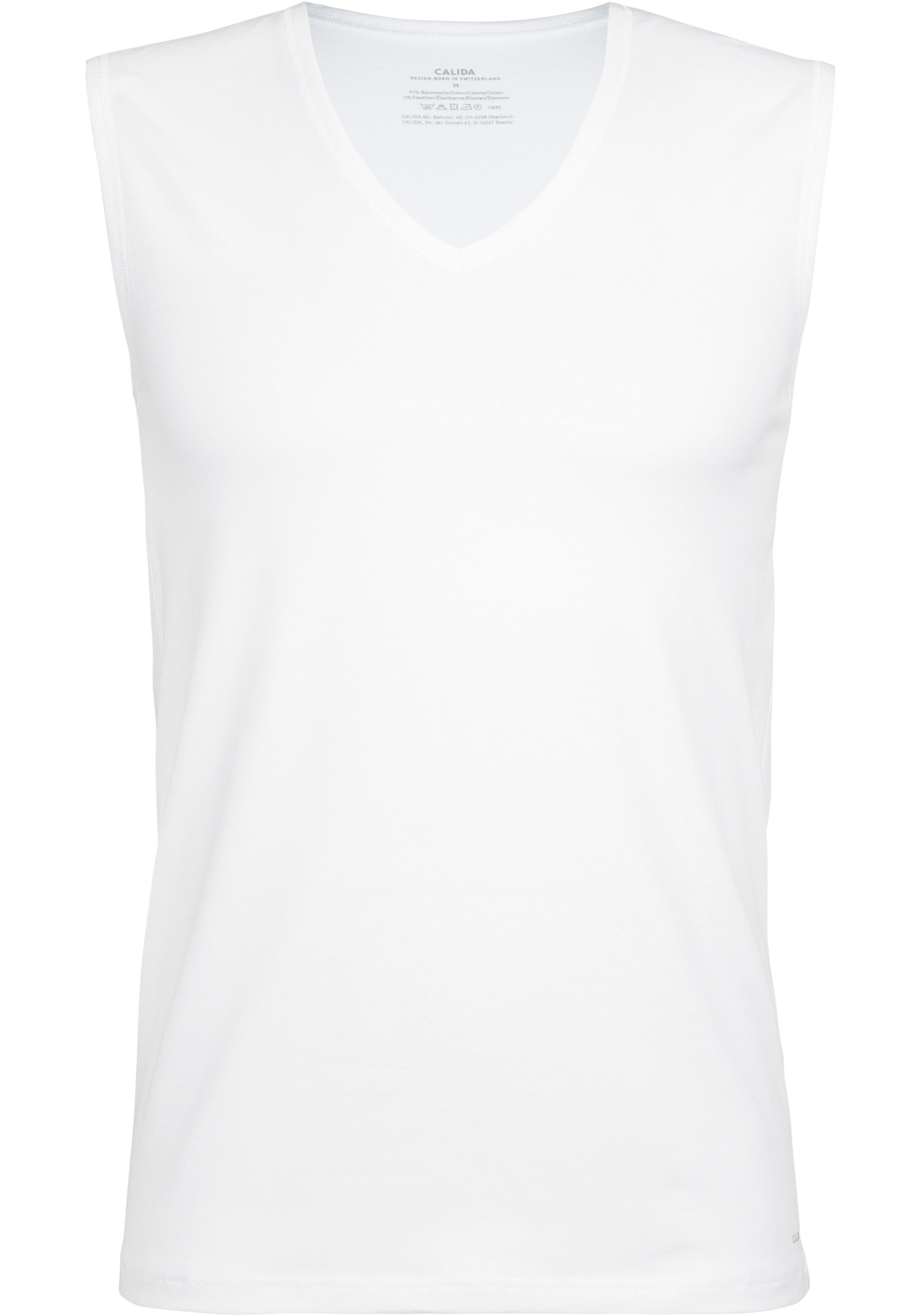 CALIDA Unterziehshirt »Cotton Code«, City-Shirt, V-Neck, glatte Oberfläche, sportliches Shirt