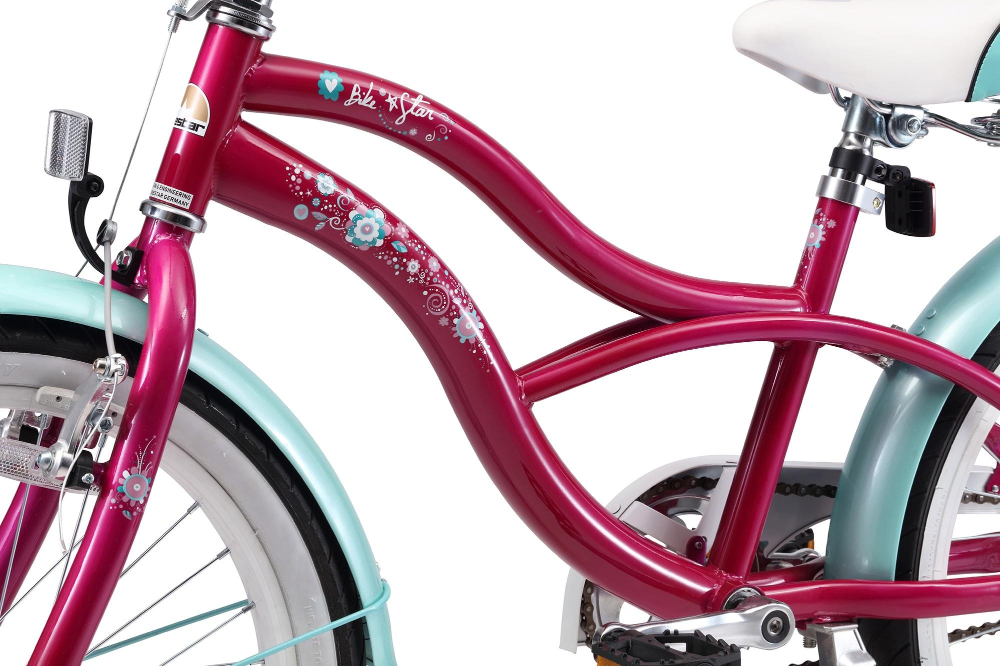 Bikestar Jugendfahrrad »Cruiser«, 1 Gang, für Damen