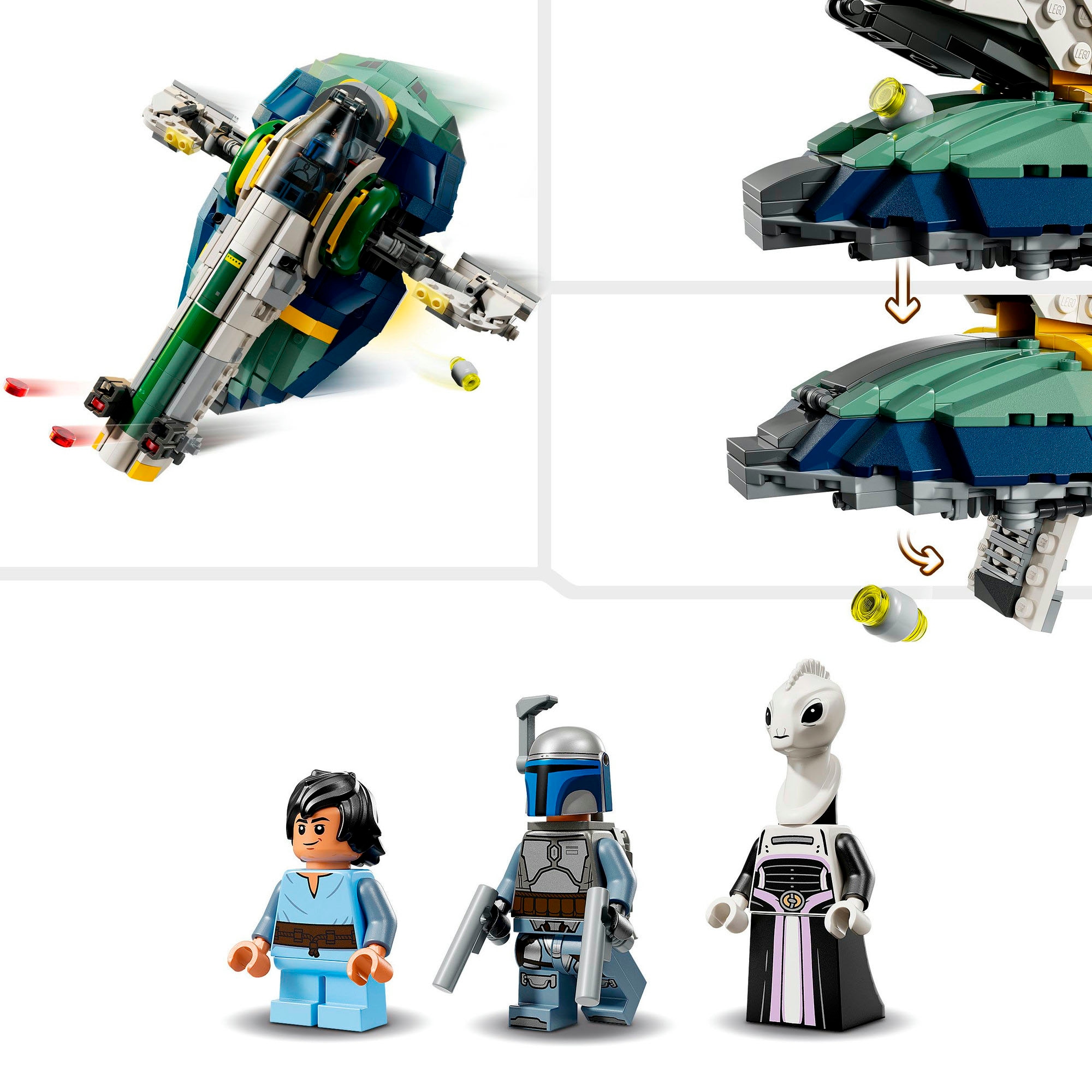 LEGO® Konstruktionsspielsteine »Jango Fetts Sternenschiff (75433), LEGO Star Wars™«, (707 St.), Made in Europe