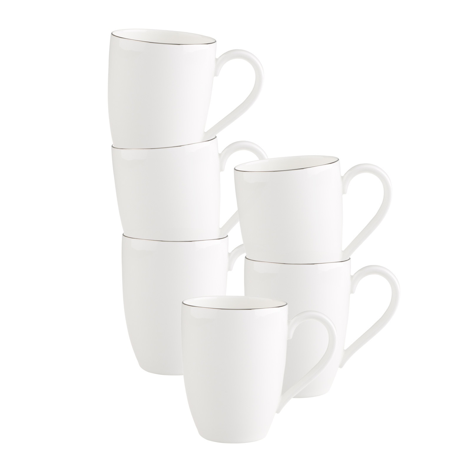 Villeroy & Boch Tasse "Becher mit Henkel Anmut Platinum No. 1 300 ml 6er Se günstig online kaufen