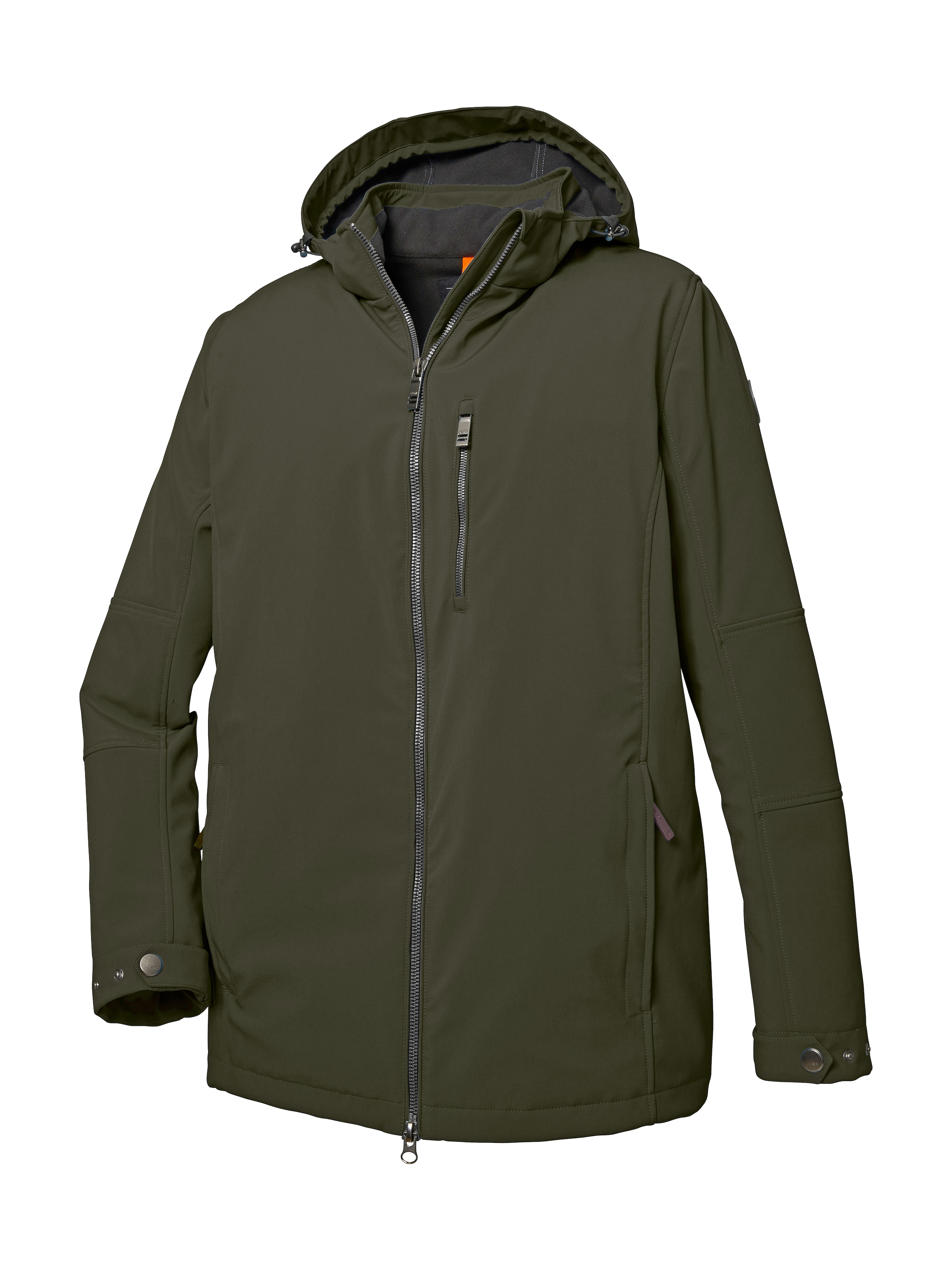 STOY Softshelljacke »STW 17 MN SFTSHLL JCKT«, Wasserabweisende, atmungsaktive Softshelljacke mit abnehmbarer Kapuze
