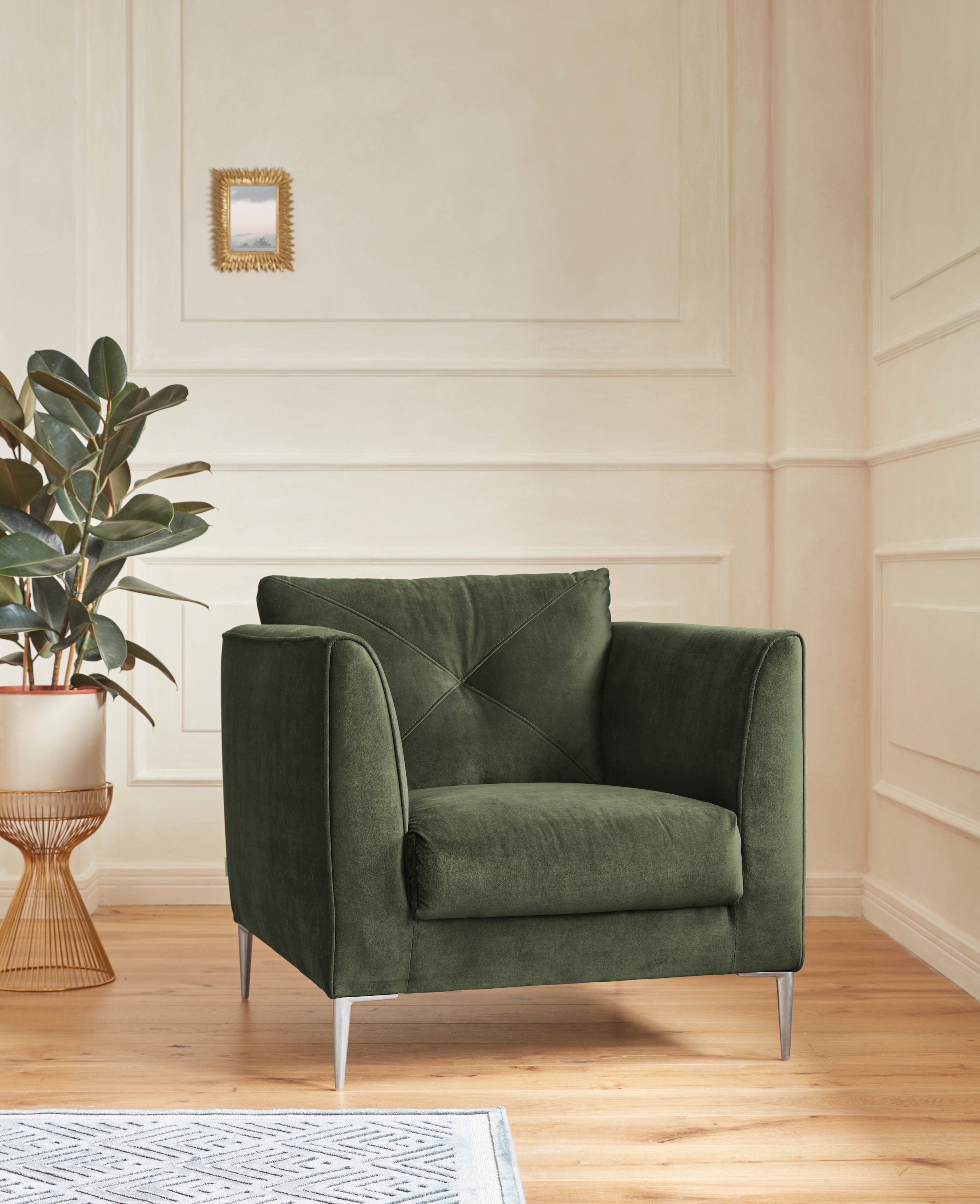 Guido Maria Kretschmer Home&Living Sessel »Chilltime«, mit eleganter Kreuznaht im Rückenkissen