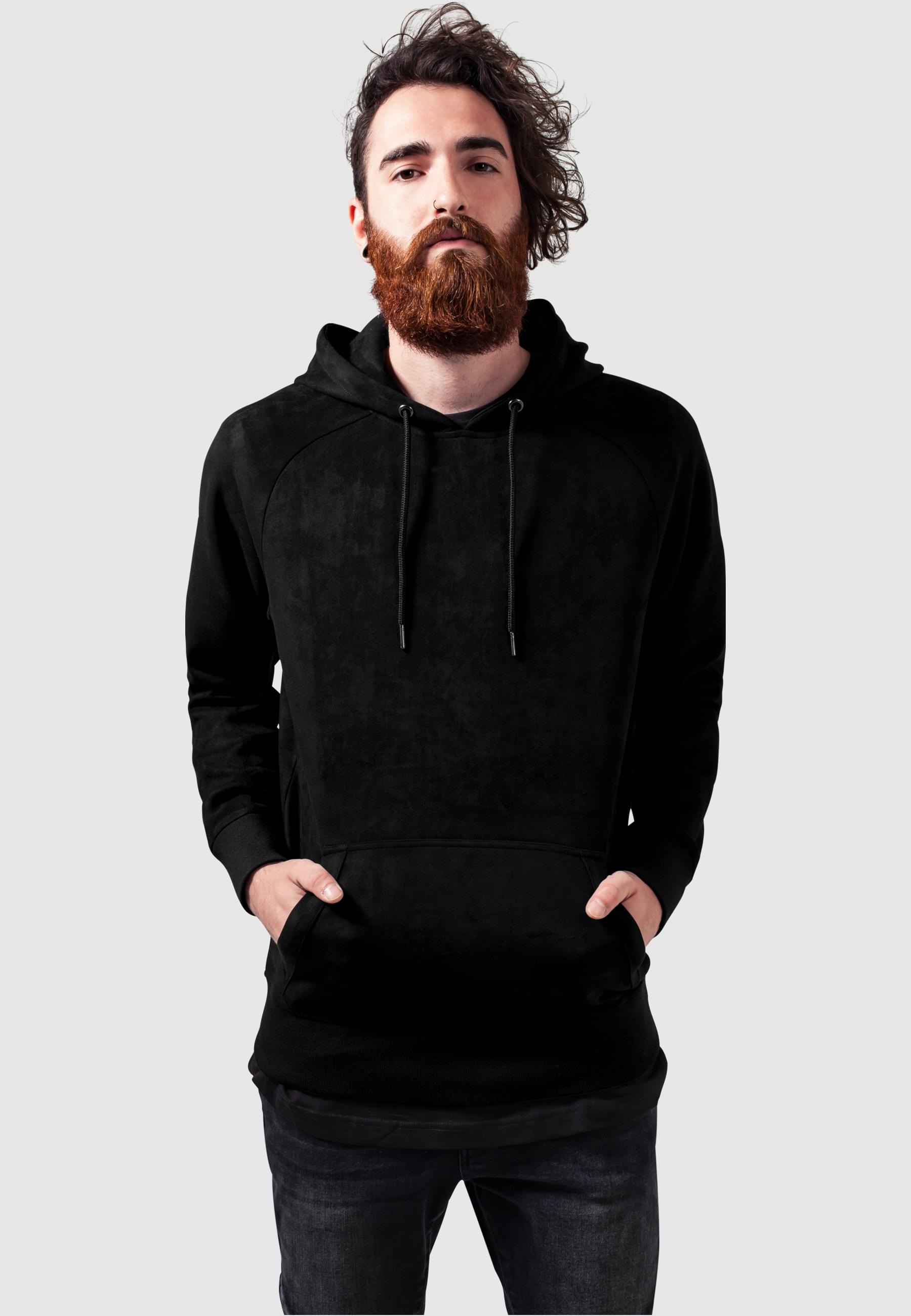 URBAN CLASSICS Sweatshirt »Urban Classics Herren Imitation Suede Hoody«, (1 tlg.)