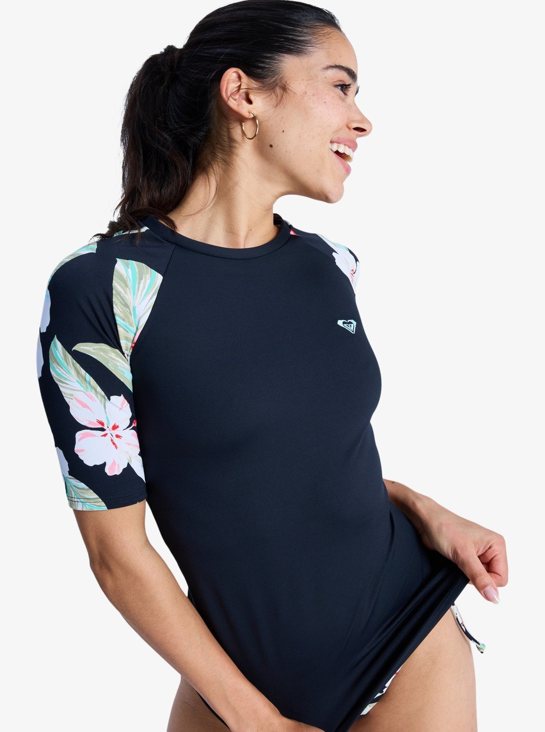 Roxy T-Shirt "THE CLASHORT SLEEVEIC LYCRA SHORT SLEEVE PT" günstig online kaufen