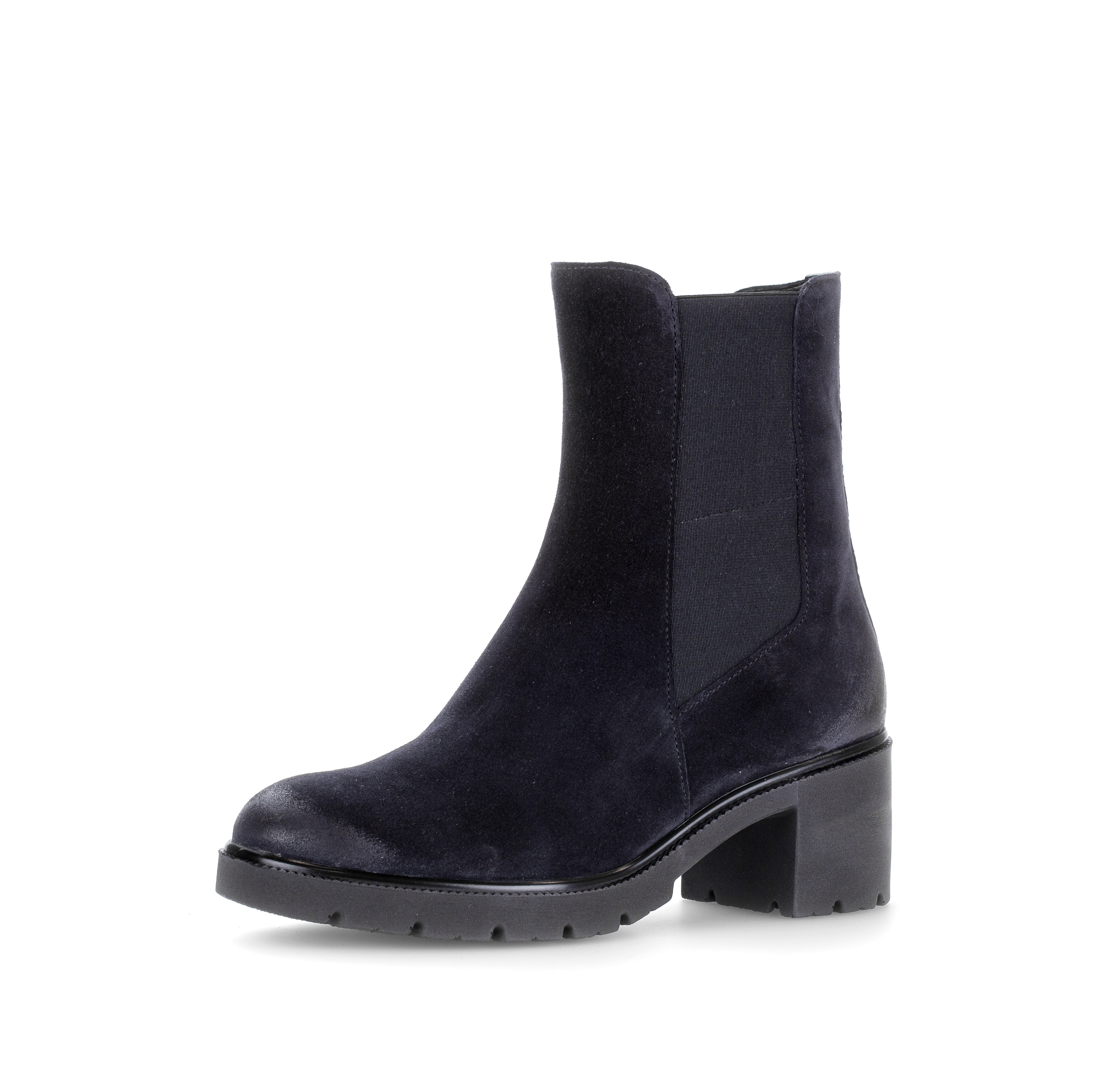 Gabor Chelseaboots Blockabstz, Stiefelette in Komfortweite H (= sehr weit)