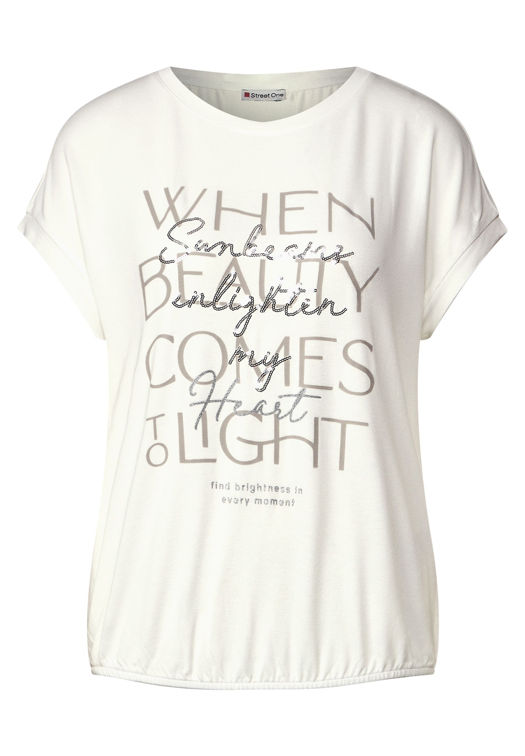 STREET ONE T-Shirt, mit überschnittenen Schultern