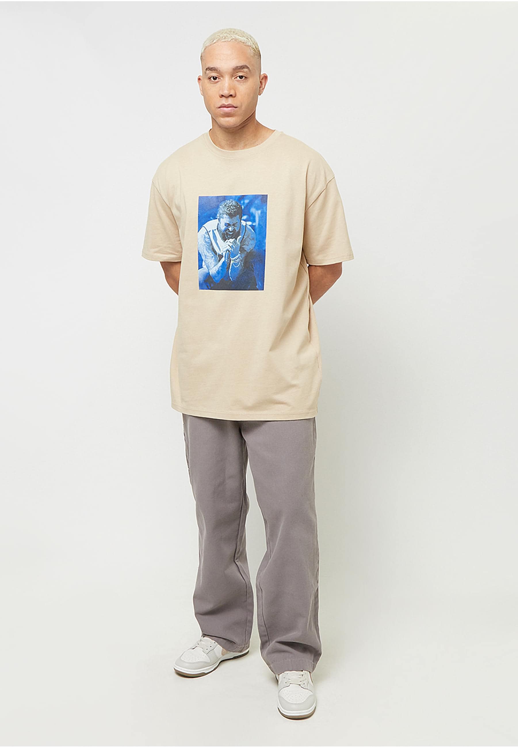 MisterTee T-Shirt »MisterTee Post Malone Tracklist Oversize Tee«, (1 tlg.)