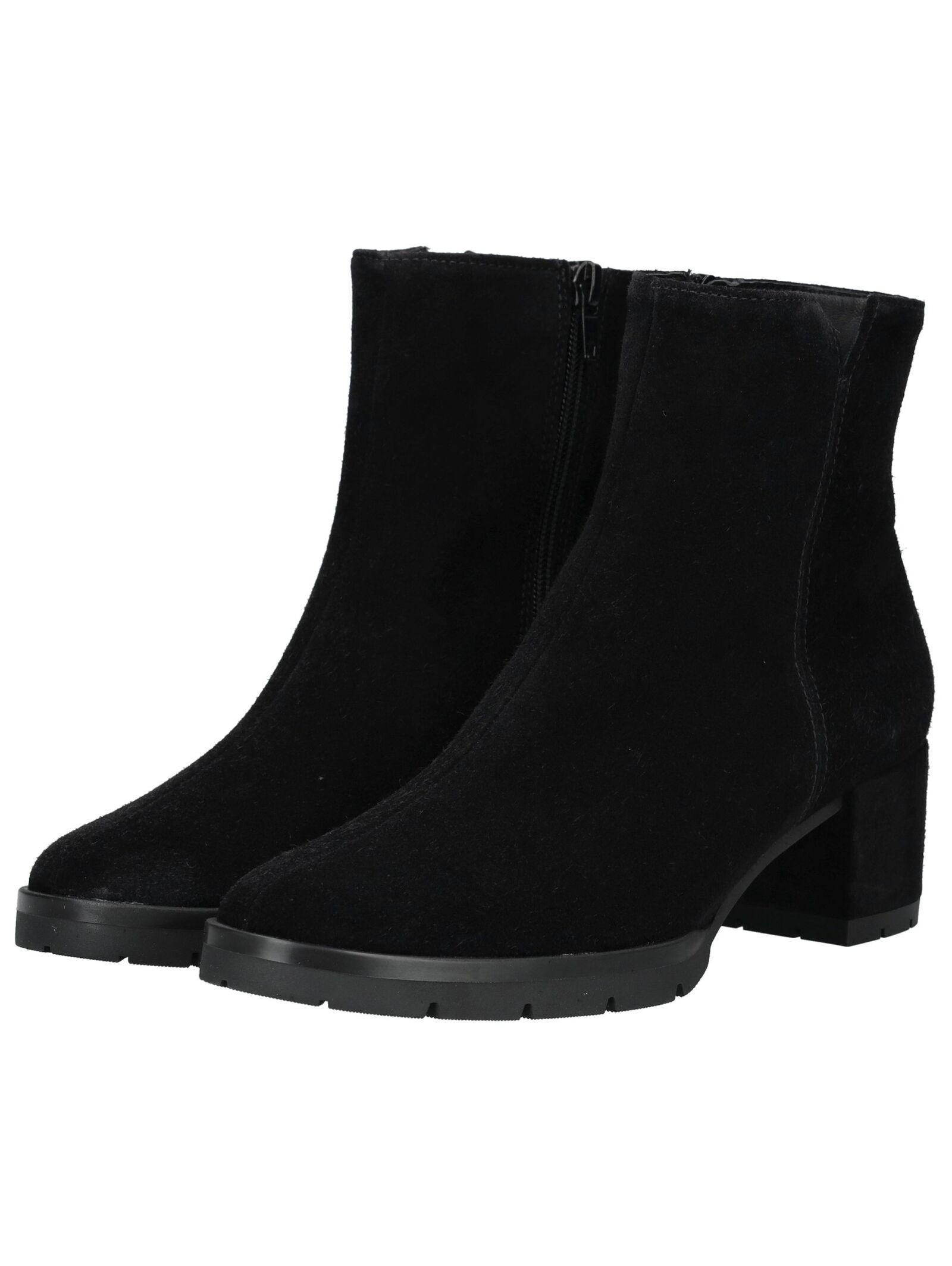 Stiefelette HÖGL "Högl Stiefelette Veloursleder", Damen, Gr. 41, schwarz, Veloursleder, Schuhe Stiefelette 3