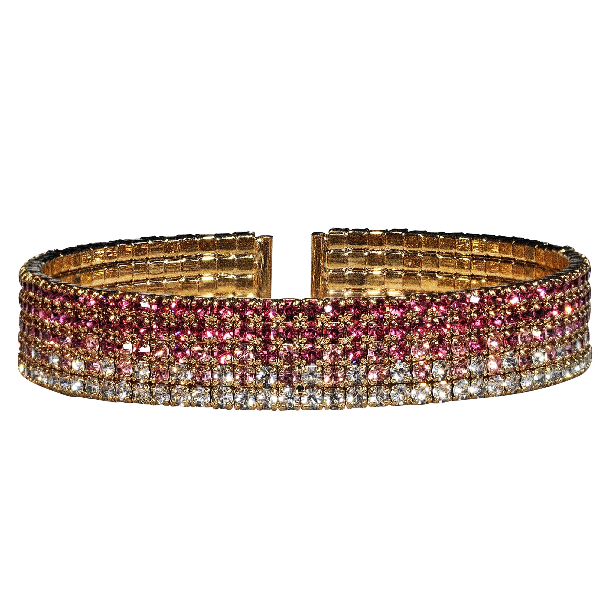 Armband »Strass-Armspange pink/rosa«