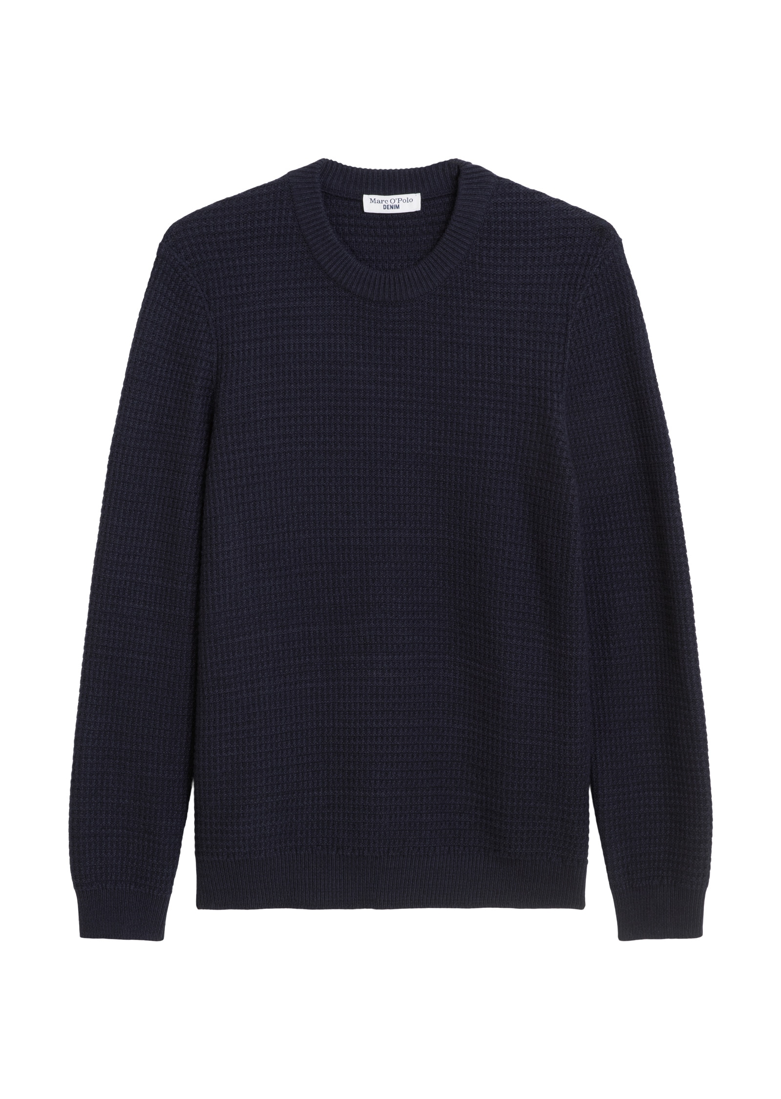 Marc O'Polo DENIM Rundhalspullover »mit markanter Struktur«