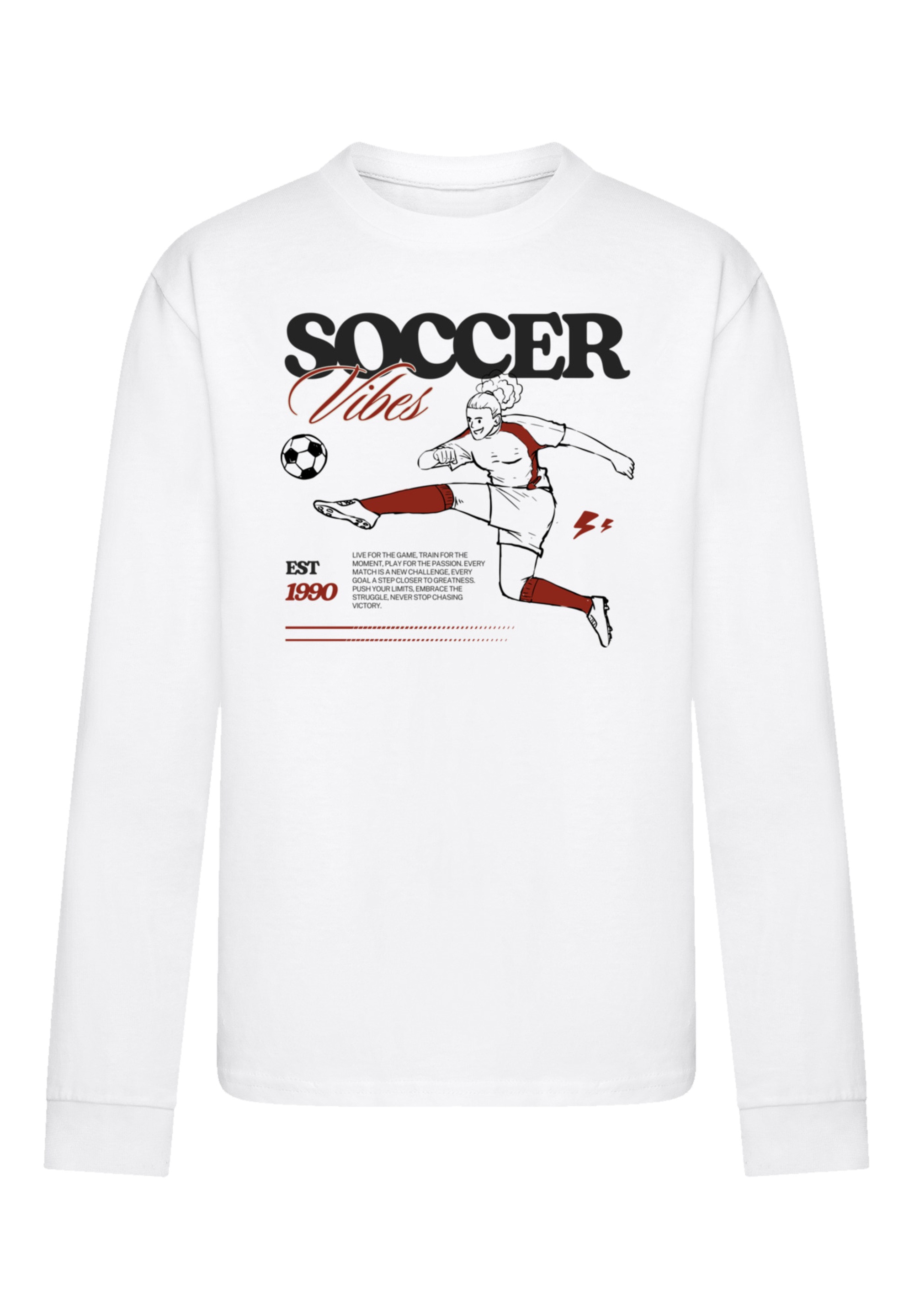 F4NT4STIC T-Shirt »Soccer Vibes Sport Fan«, Premium Qualität