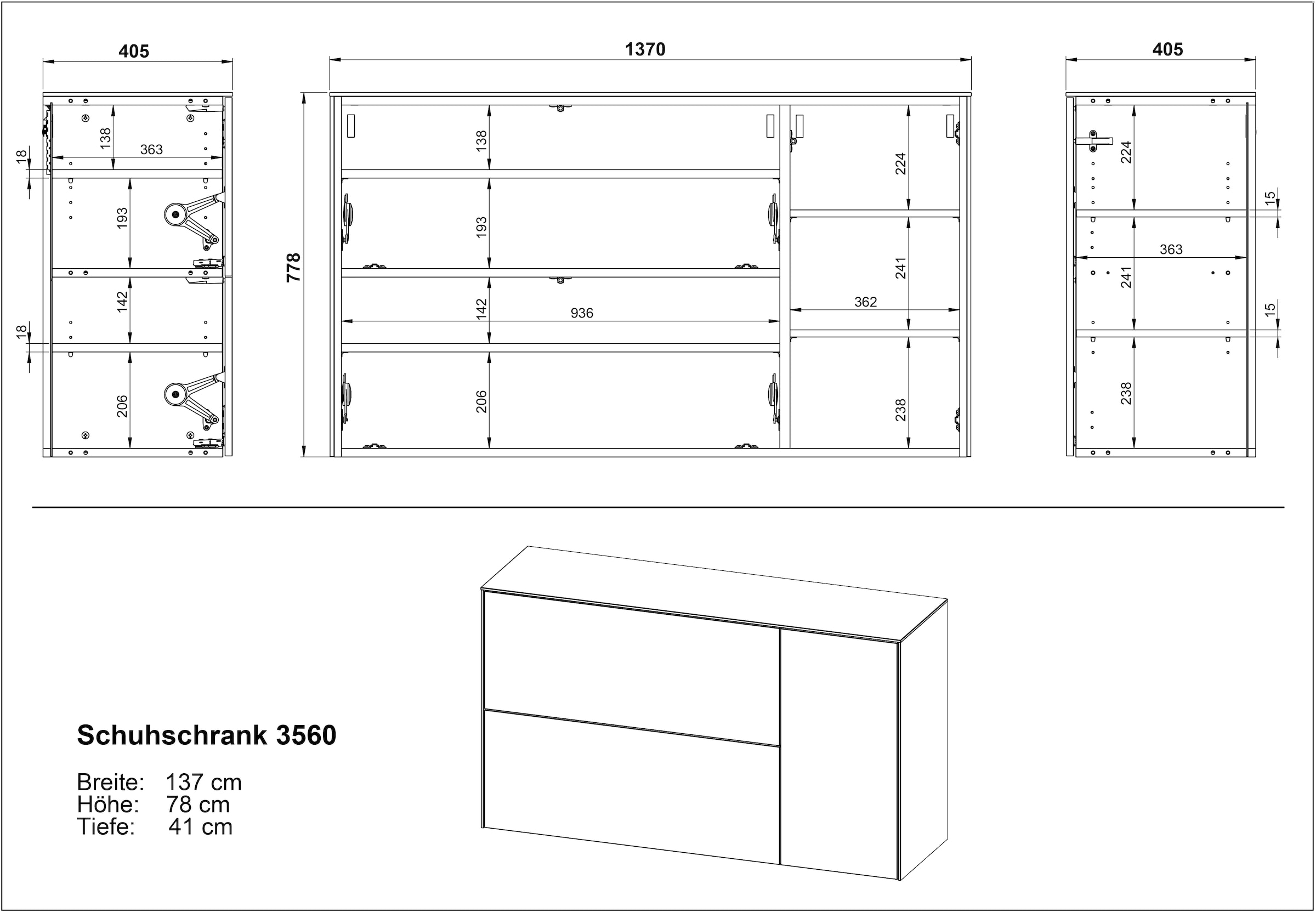 GERMANIA Garderoben-Set »GW-Lomena« 3 Stk. tlg.