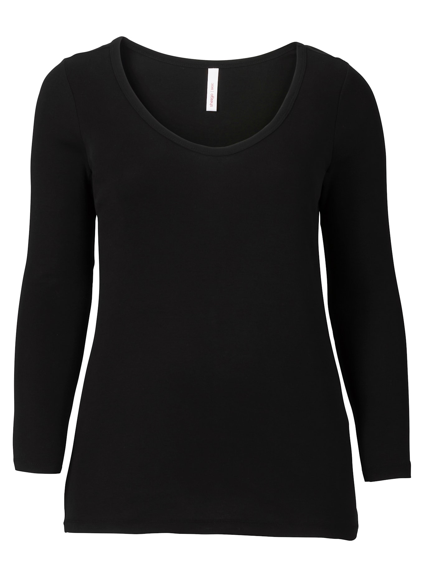 Sheego Long Sleeve Shirt Women's Black Size 48/50 2