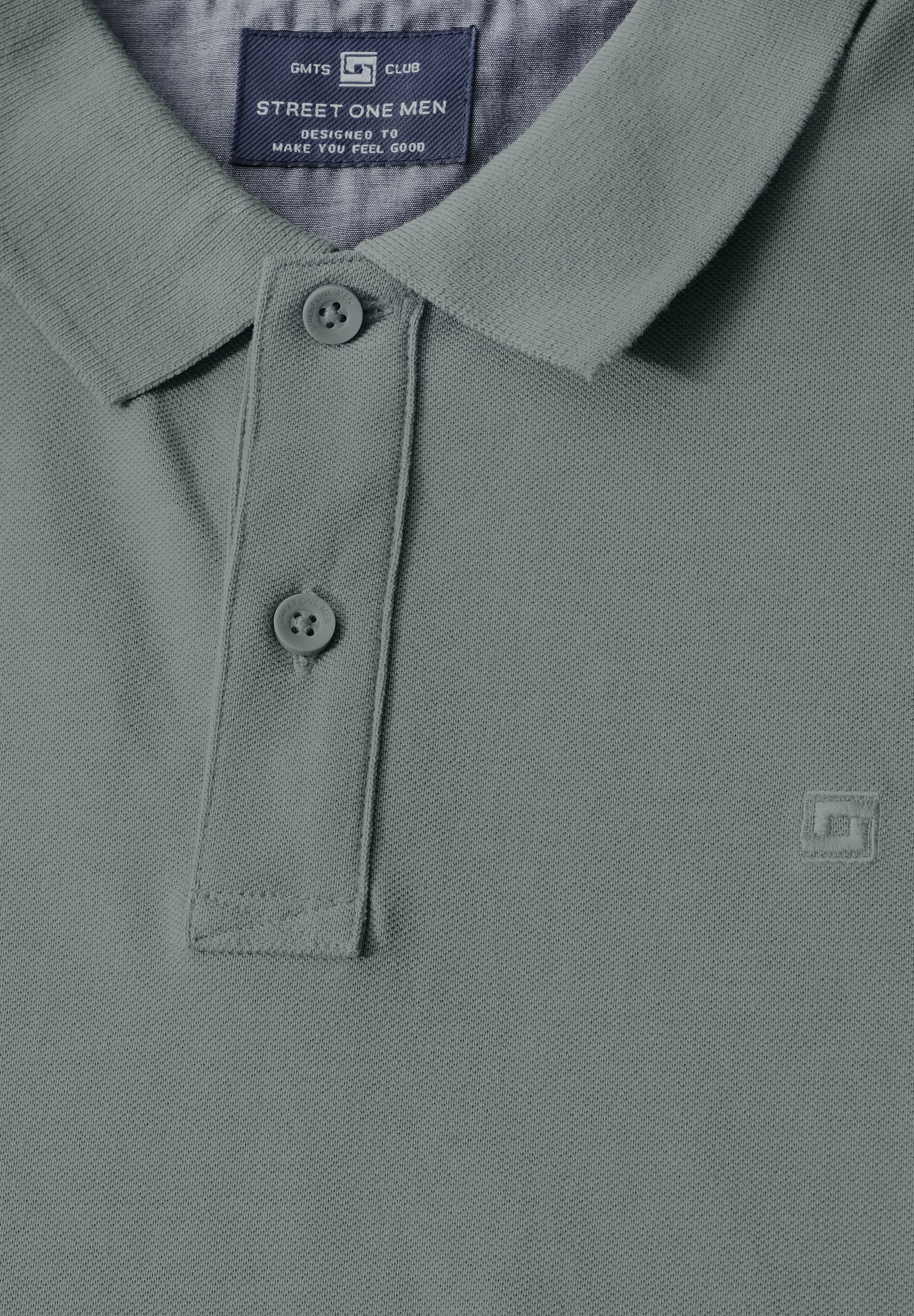 STREET ONE MEN Poloshirt, aus reiner Baumwolle
