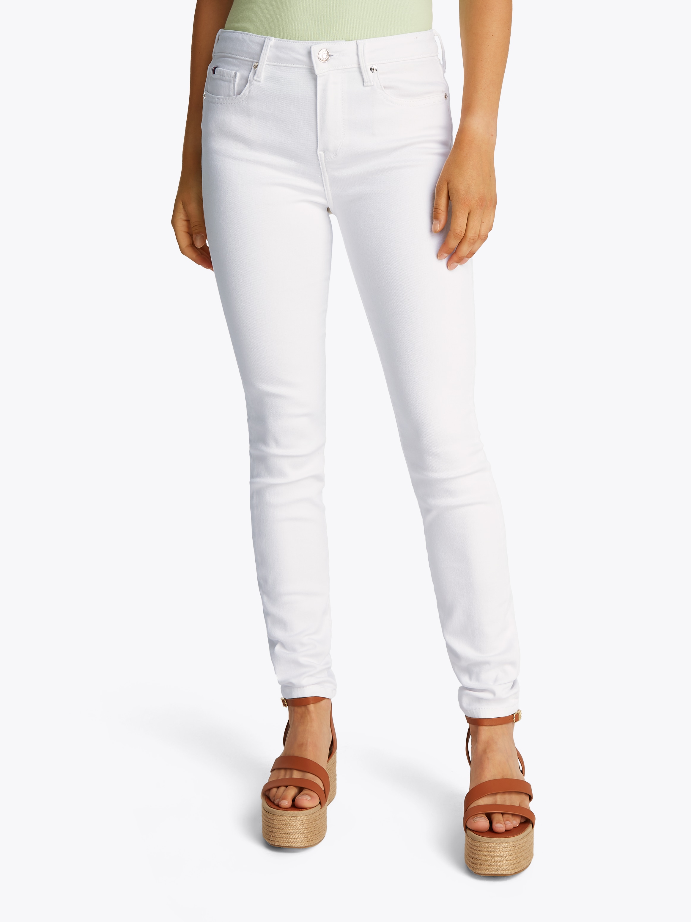 Tommy Hilfiger Skinny-fit-Jeans "COMO Skinny RW ACE mit Logo-Badge und knöc günstig online kaufen