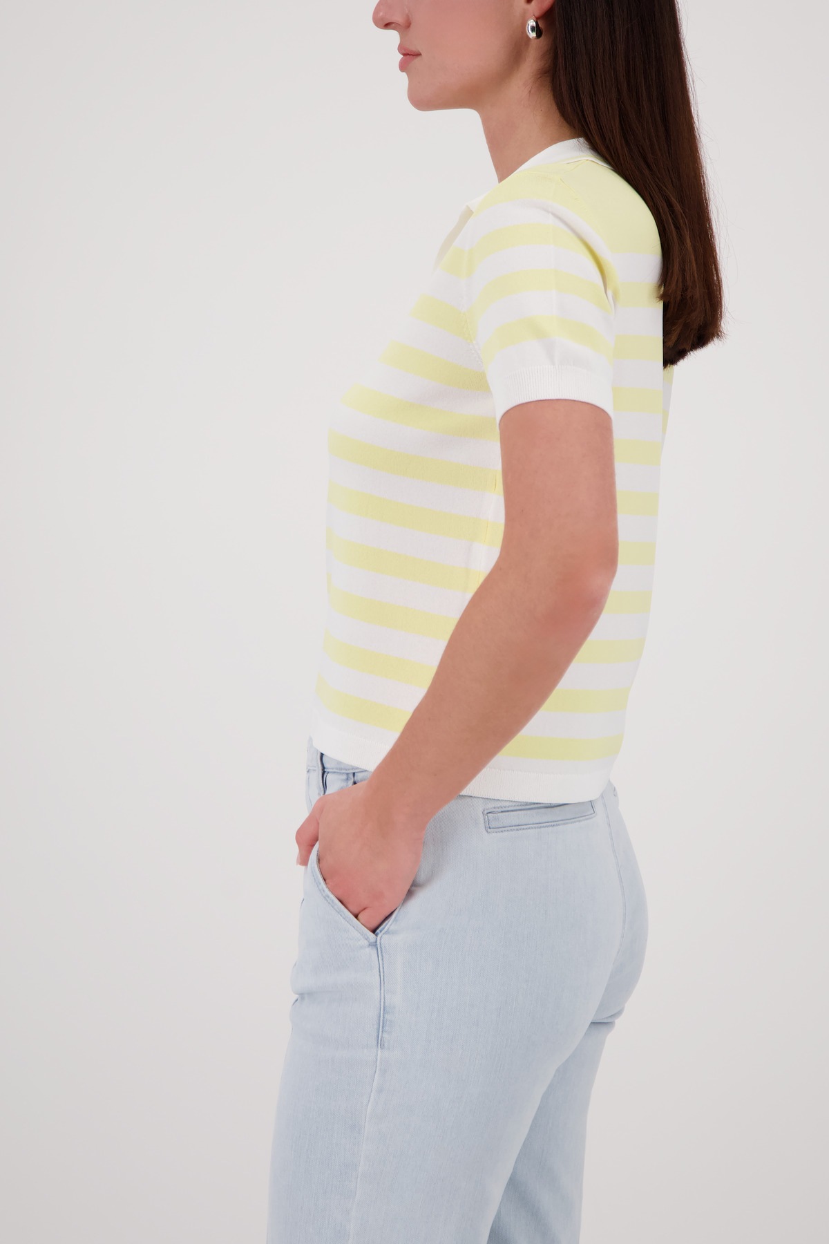 Thumbnail - Monari Poloshirt "Pullover Polo Ringel" Regular fit mit Streifen