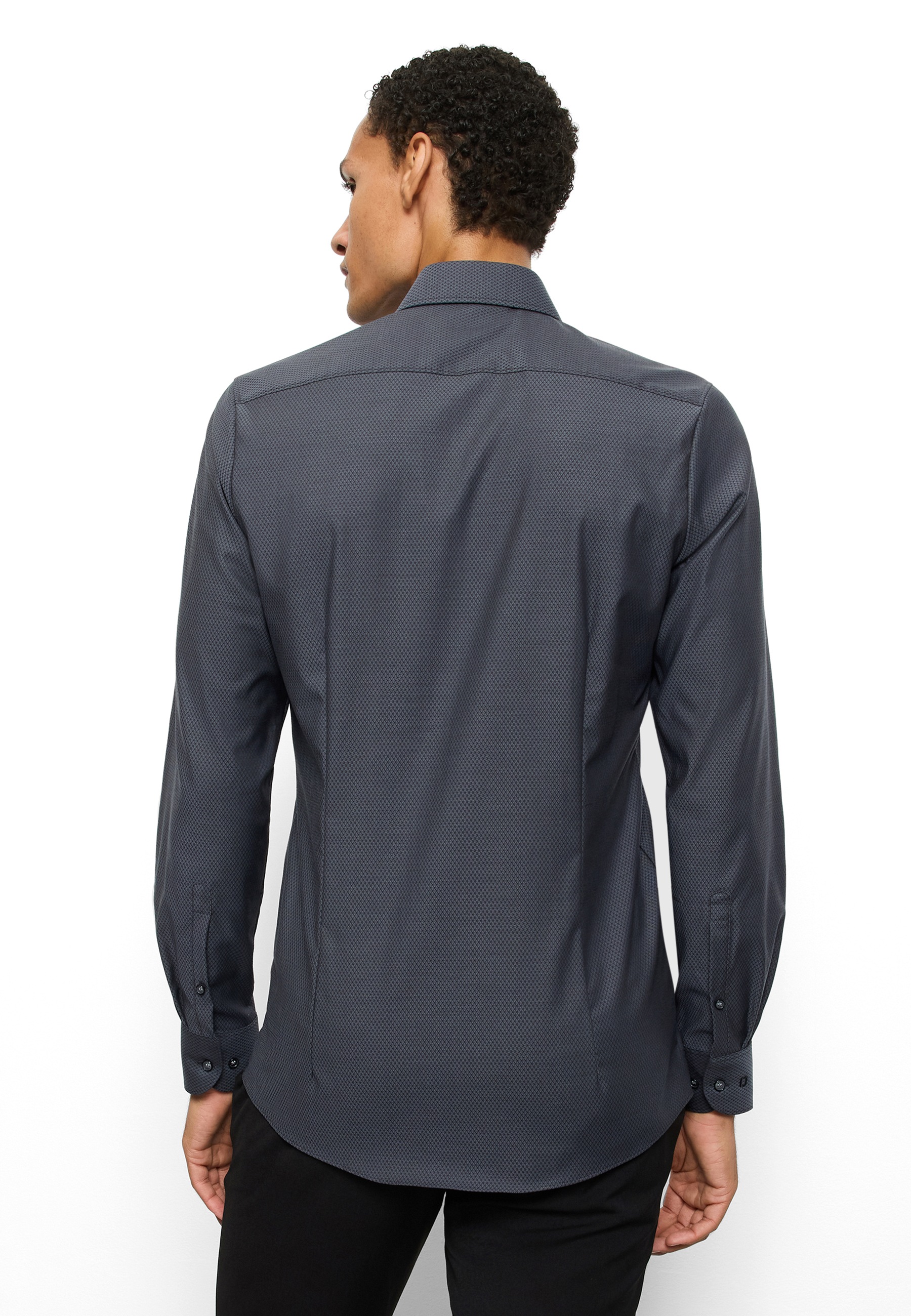 OLYMP Langarmhemd »Level 5« Businesshemd, body fit, Royal-Kentkragen, unifarben