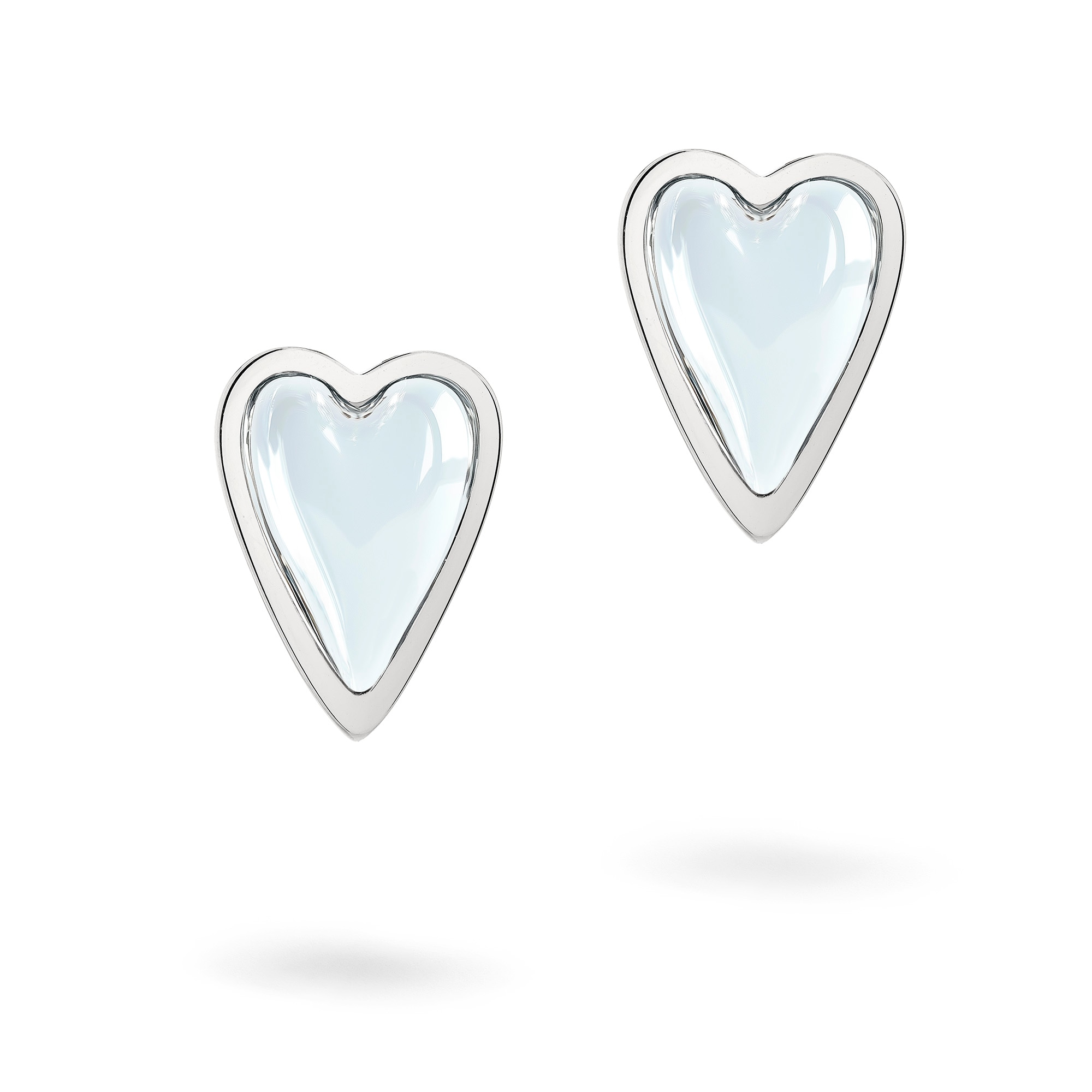 Liebeskind Berlin Paar Ohrstecker »Schmuck Geschenk Edelstahl Ohrringe Glass Heart« mit Glasstein