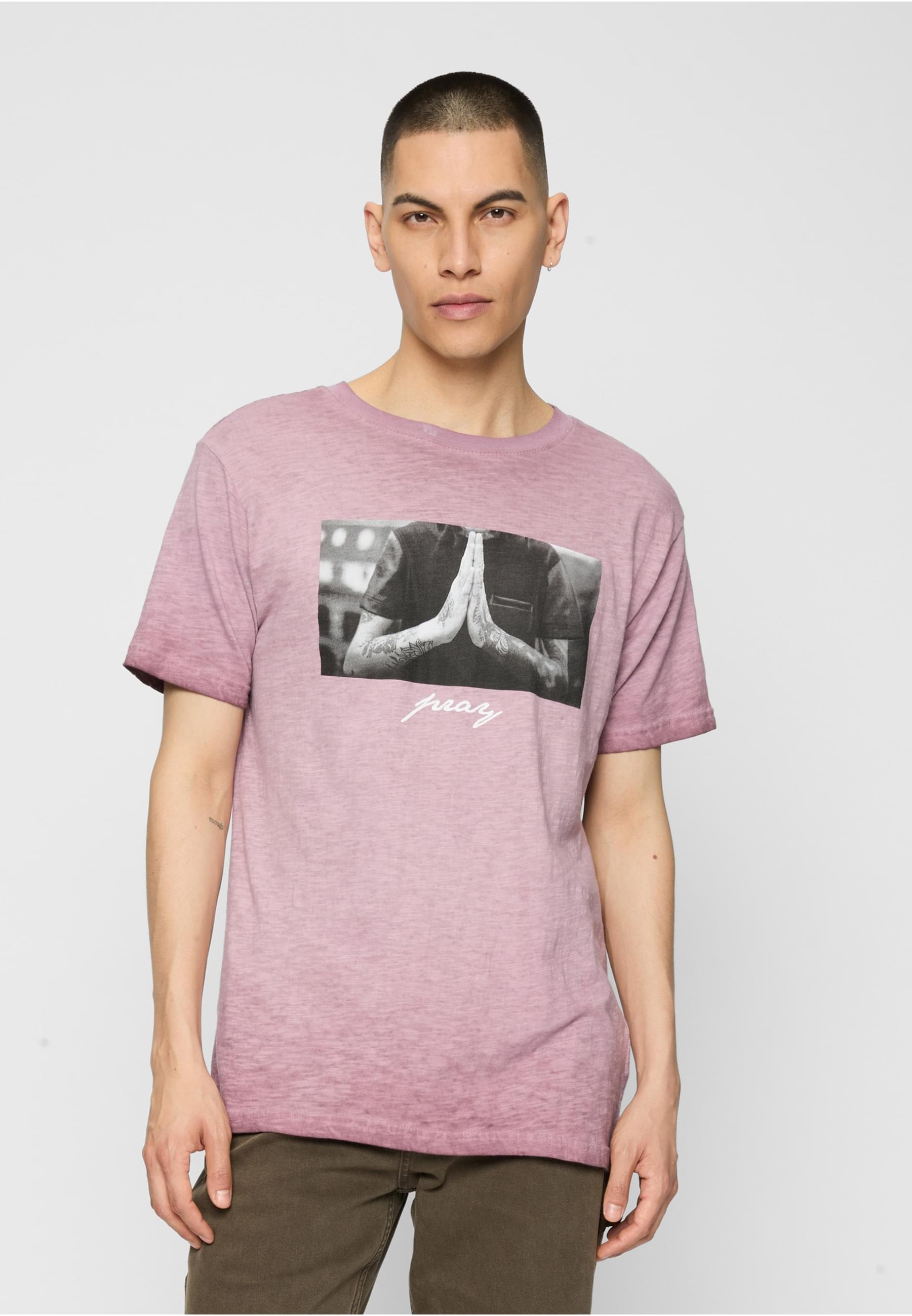 Thumbnail - MisterTee T-Shirt "MisterTee Herren Pray Tee", (1 tlg.)