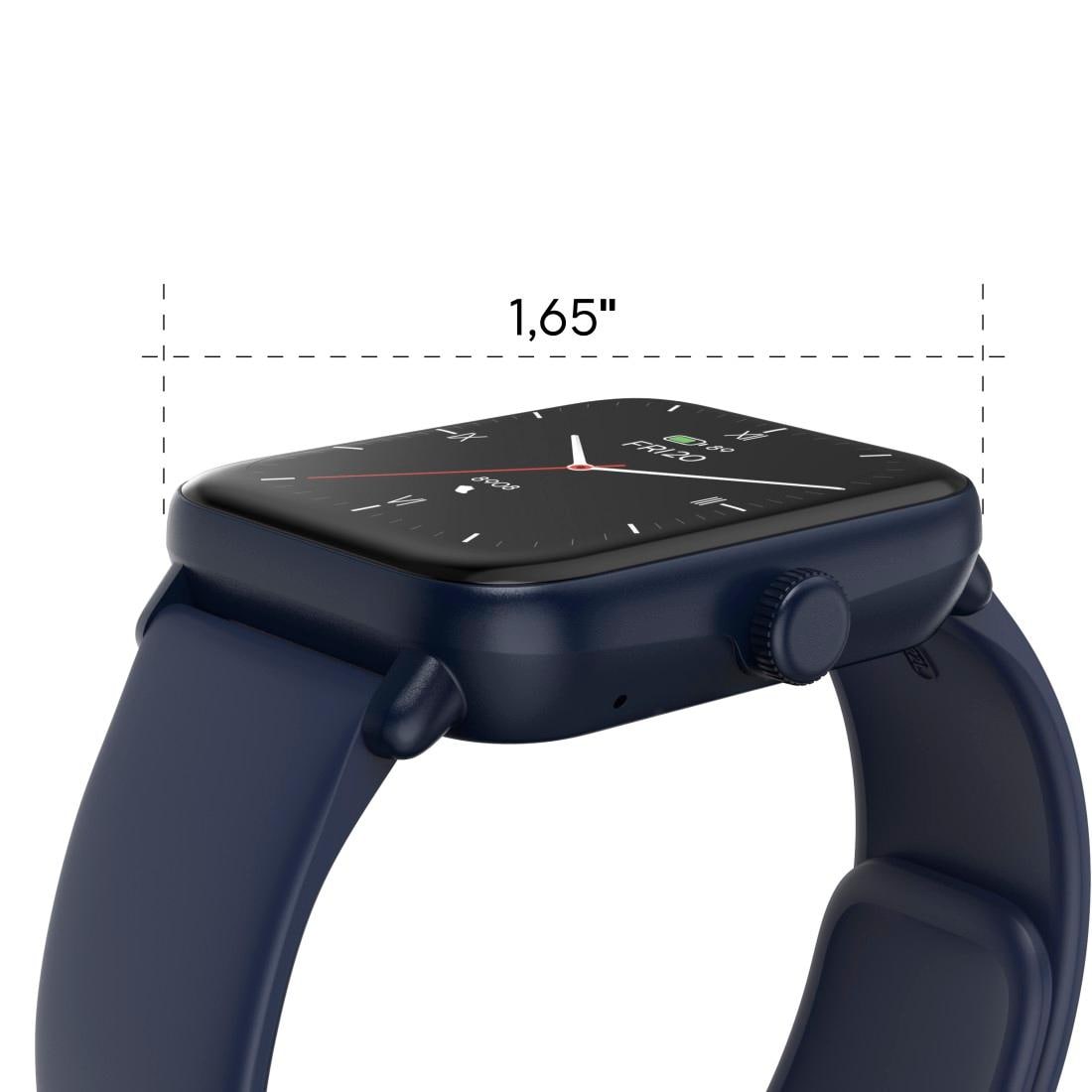 Hama Smartwatch »Smartwatch 1,65“ mit GPS (Fitness, Telefonfunktion, Puls, wasserdicht)«, (/ 1,65 Zoll),)