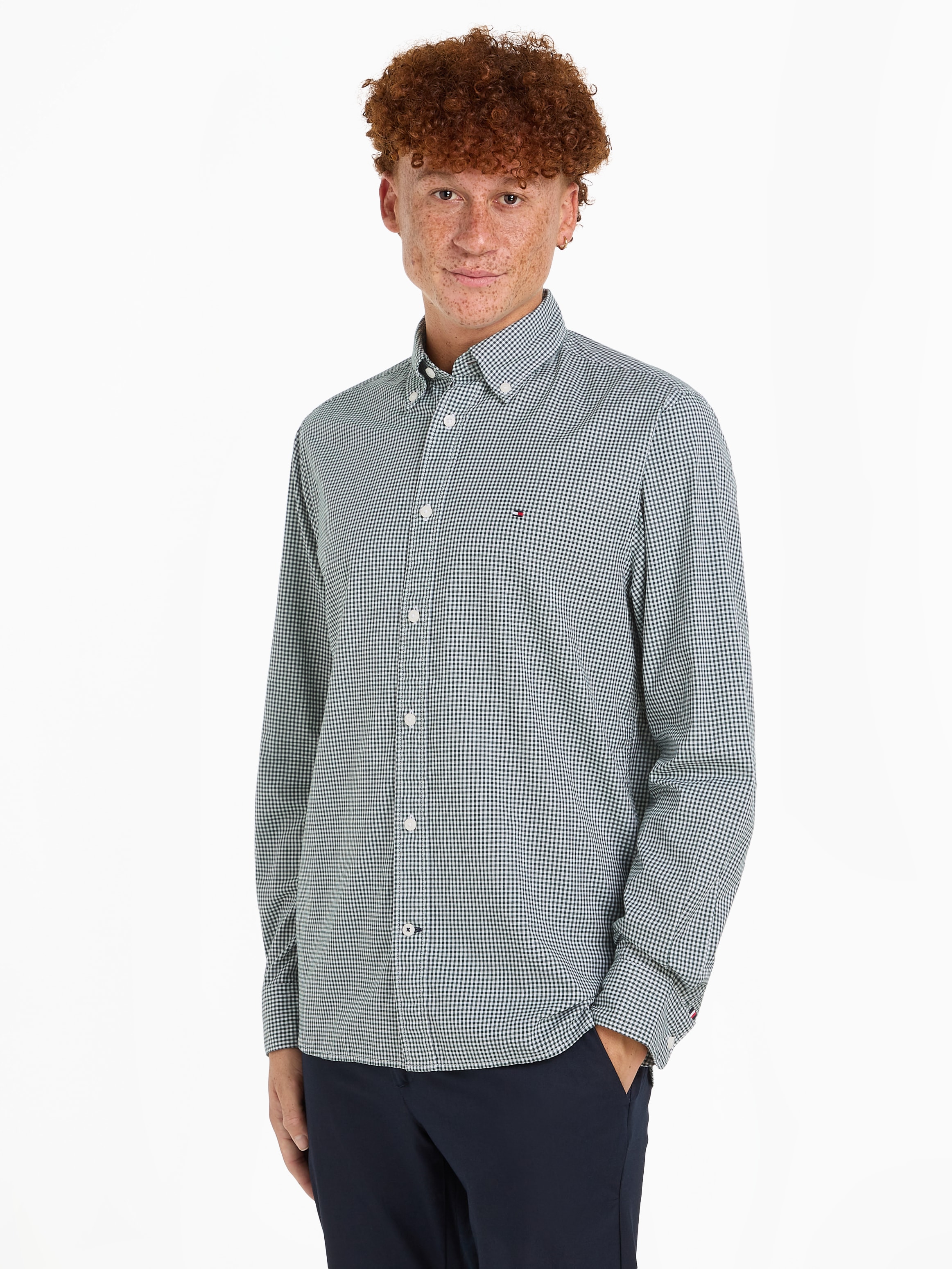 Langarmhemd »NAT. SOFT FLEX GINGHAM RF SHIRT«