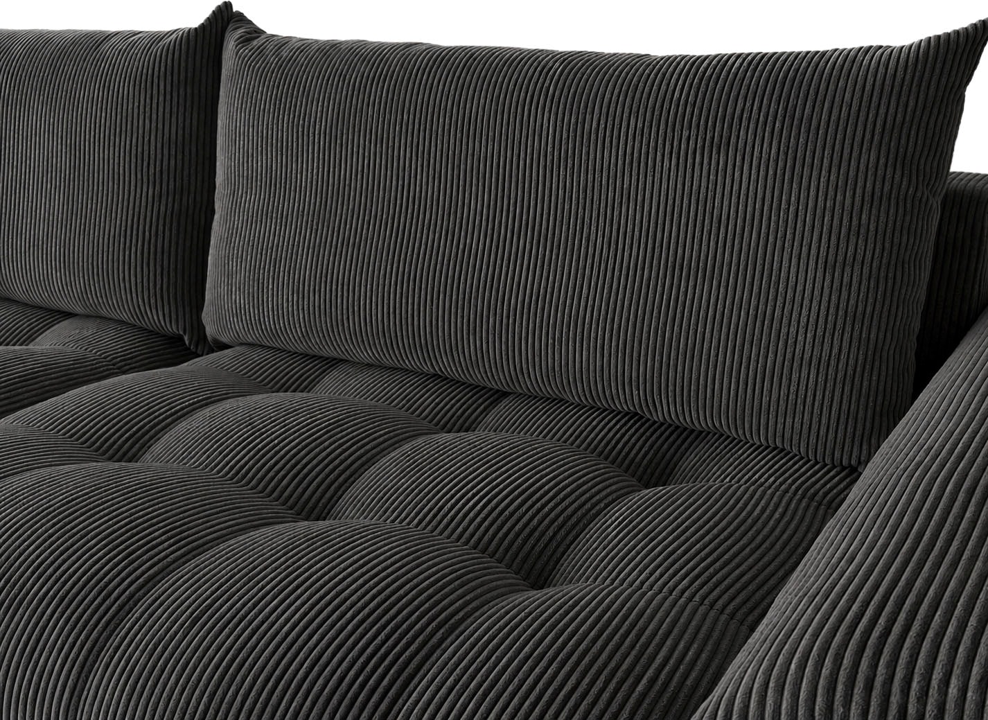 OTTO home Big-Sofa »Soft&Cosy Pik XL, B: 246 cm, Mega Sofa in Cord« Lounge-Komfort mit edler Sitzsteppung, Federkern