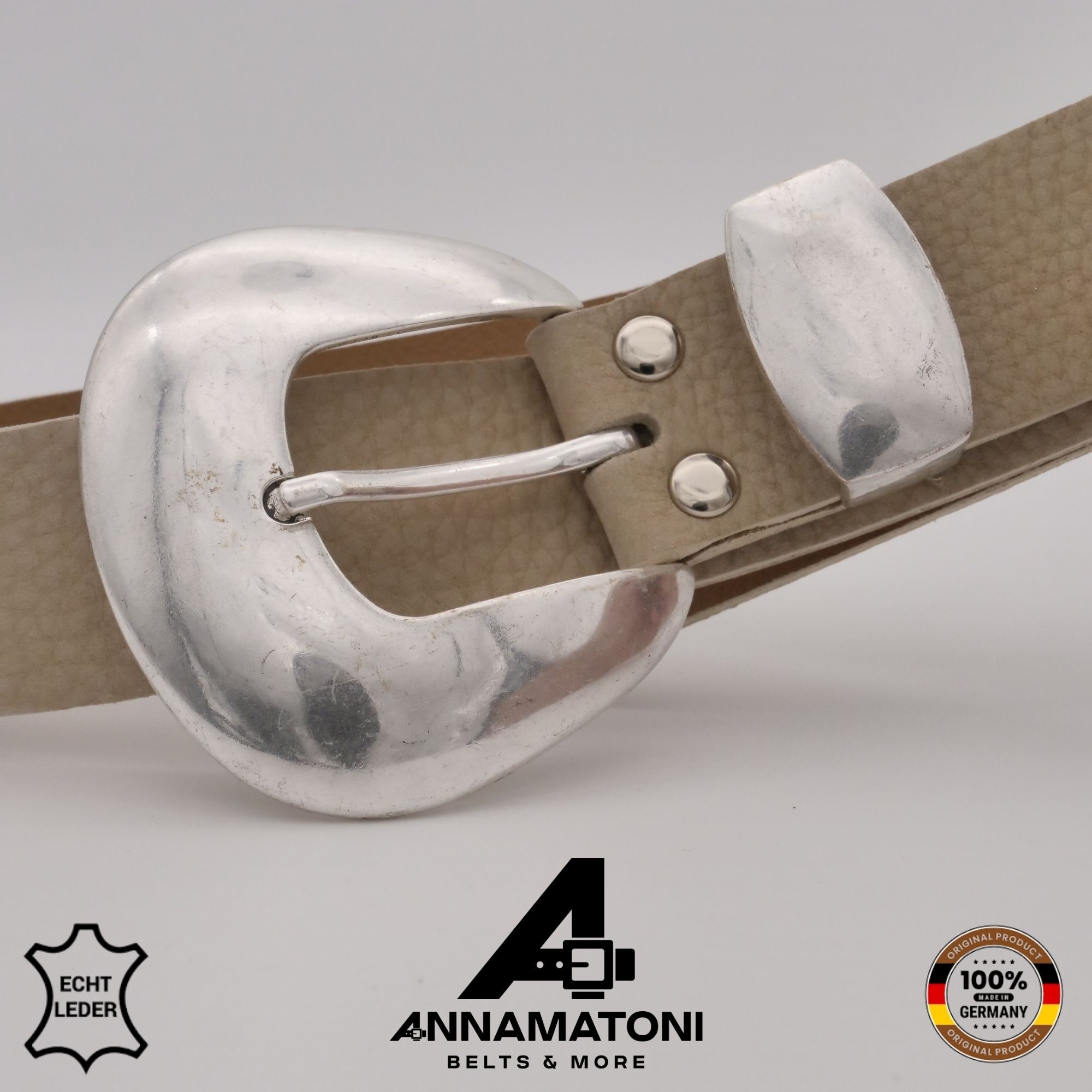 AnnaMatoni Ledergürtel »AnnaMatoni AnnaMatoni Damen Ledergürtel mit dekorativer«