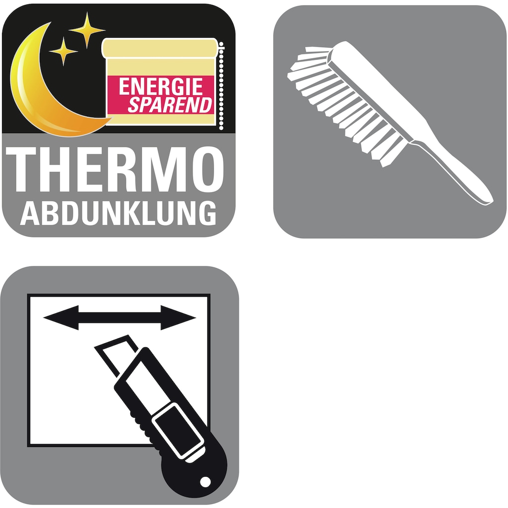 GARDINIA Seitenzugrollo »EASYFIX Rollo Thermo ENERGIESPAREND«, verdunkelnd, energiesparend, ohne Bohren, abdunkelnd mit Thermobeschichtung