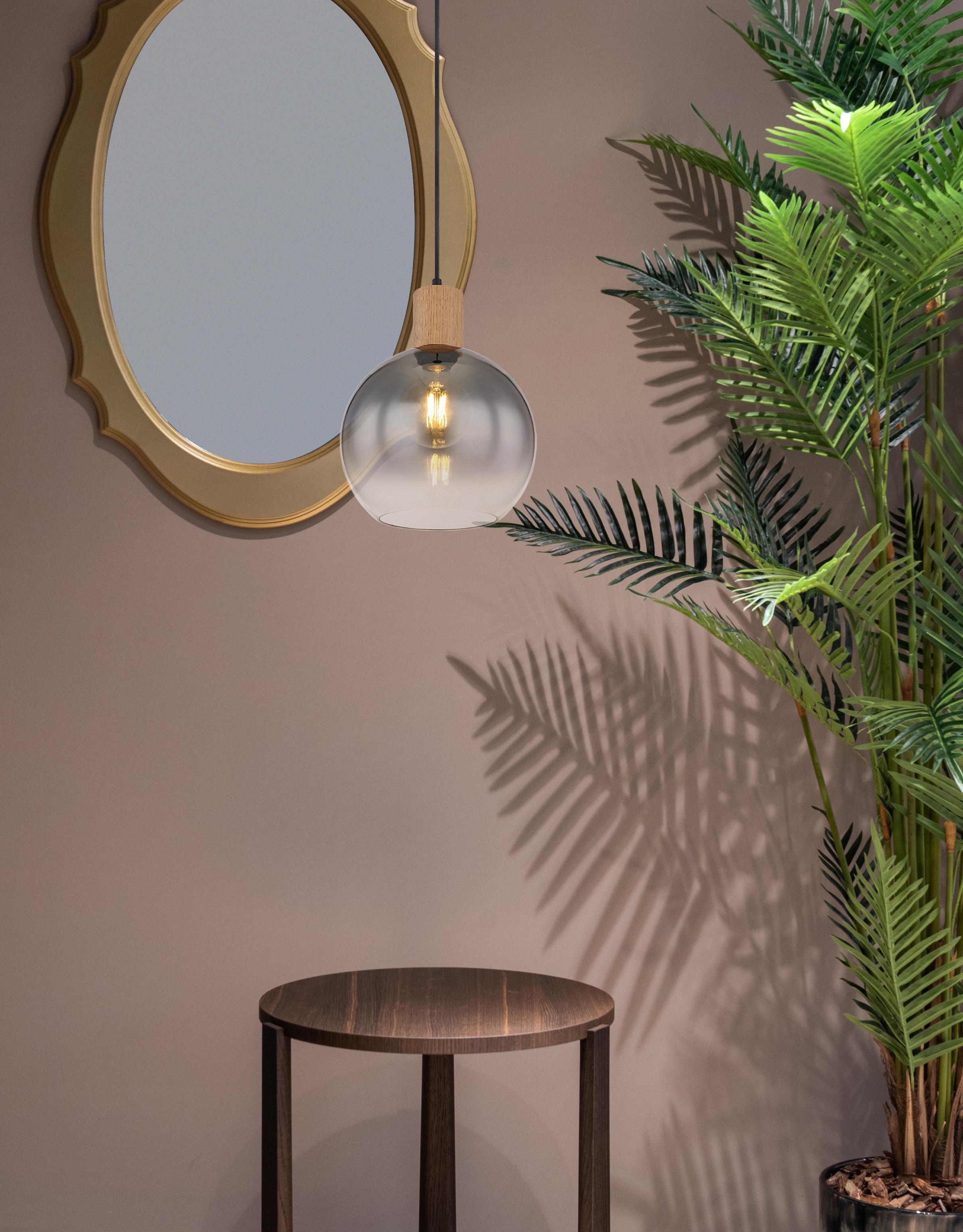 GLOBO LIGHTING Hängeleuchte »MOITAS«, Leuchtmittel E27 | ohne Leuchtmittel, Hängelampe/Pendelleuchte/Esszimmer/Wohnzimmer/Esstisch