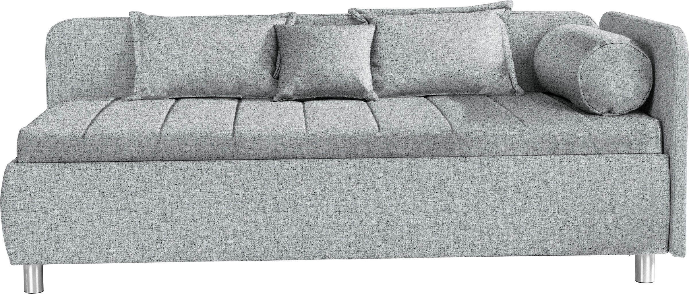 alina Schlafsofa "Kiana", mit Bettkasten und Zierkissen, Liegefläche 90/200 cm oder 100/200 cm