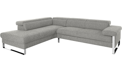 Ecksofa »finn«, German Design Award 2016, Fußgestell Chrom glänzend, Breite 281 cm