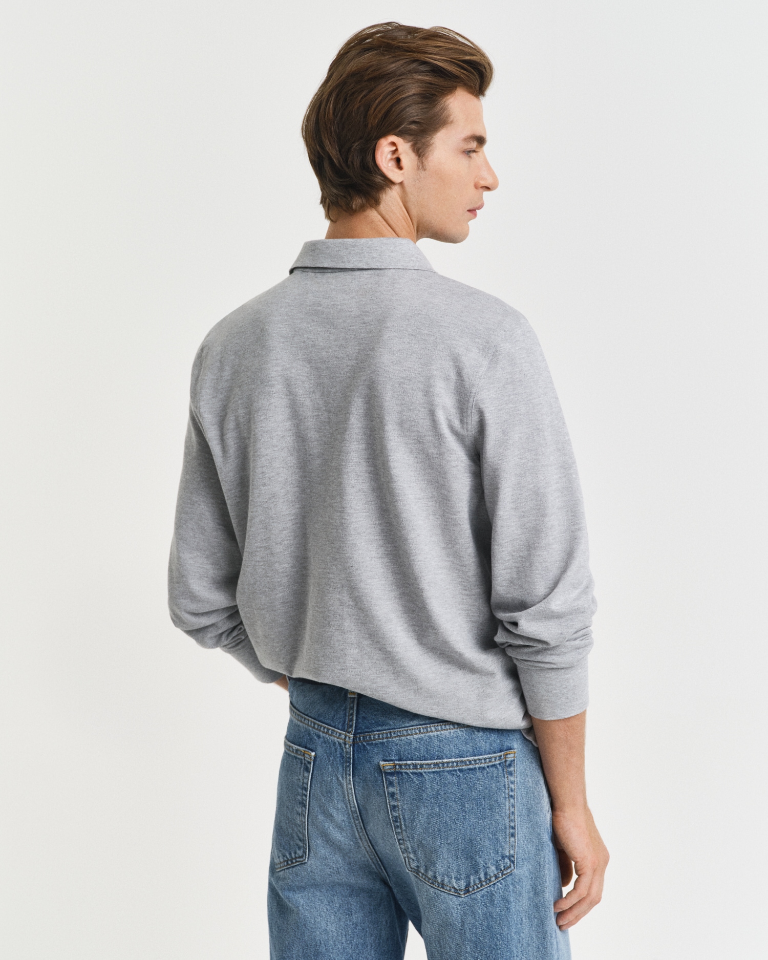 Gant Poloshirt »REG SHIELD LS PIQUE RUGGER«, mit Logotickerei auf der Brust