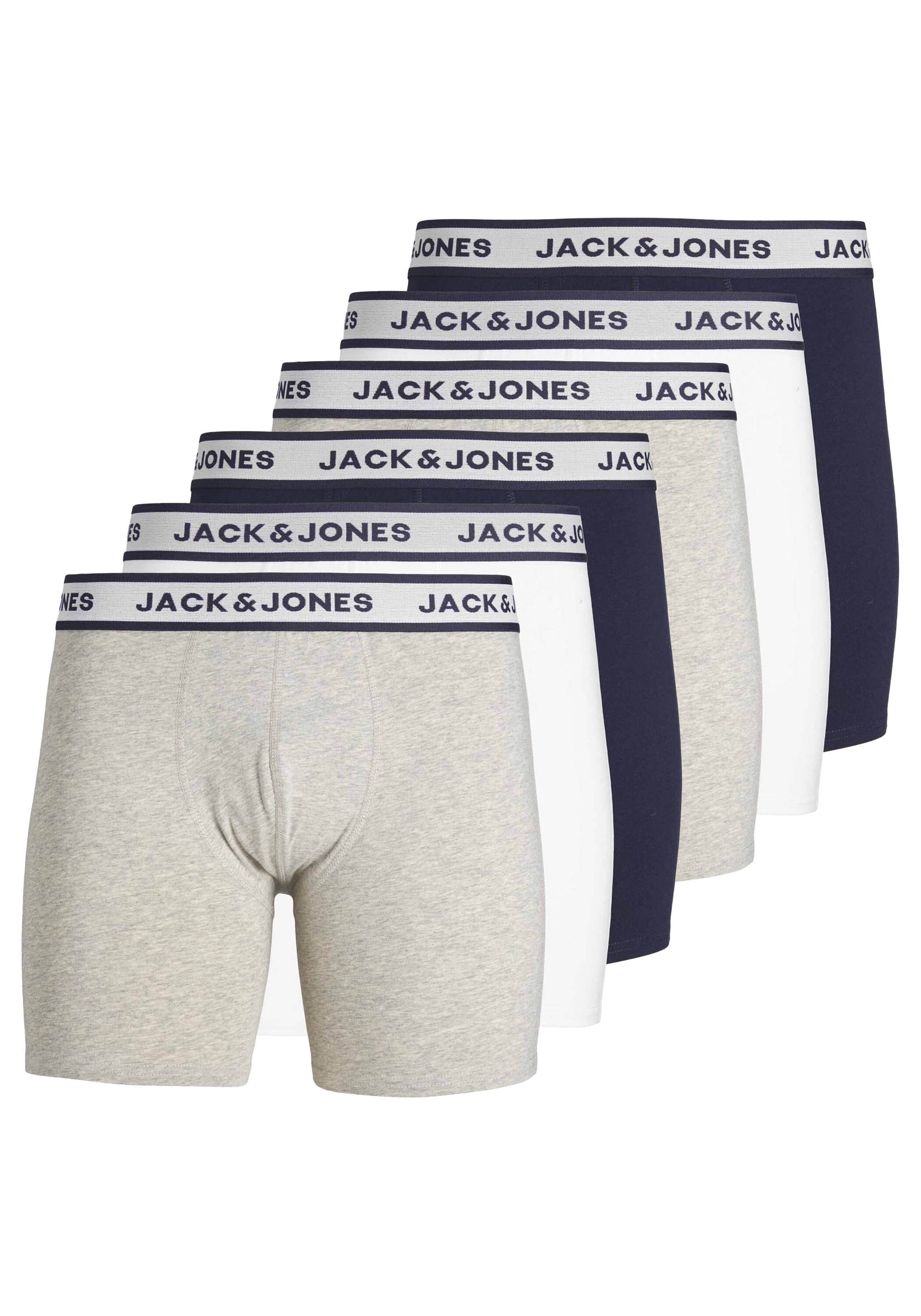 Jack & Jones Boxershorts "Boxershort JACSOLID BOXER BRIEFS 6P 6er Pack" günstig online kaufen
