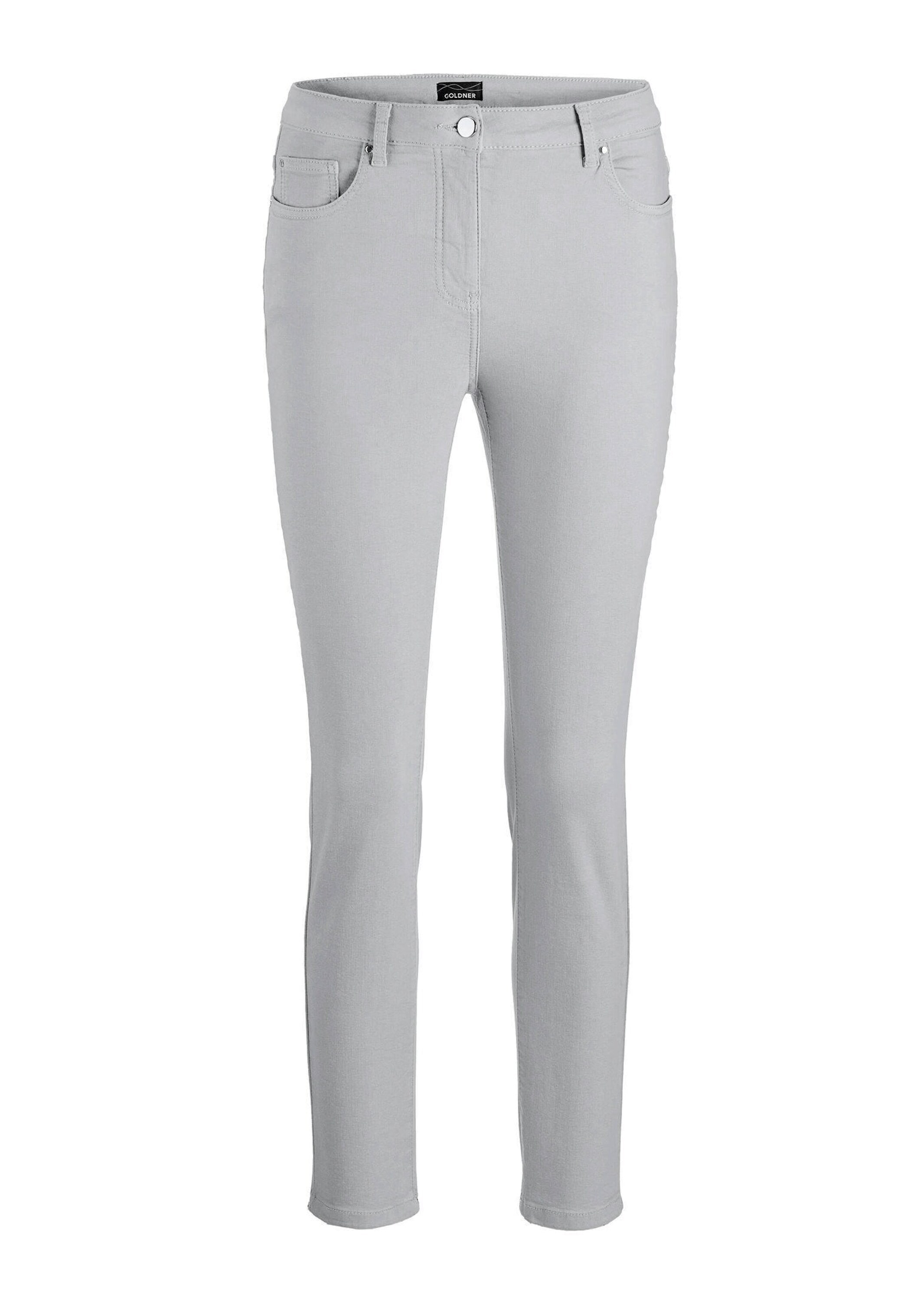 GOLDNER 7/8-Hose "Schmale Stretchhose BELLA" Ohne