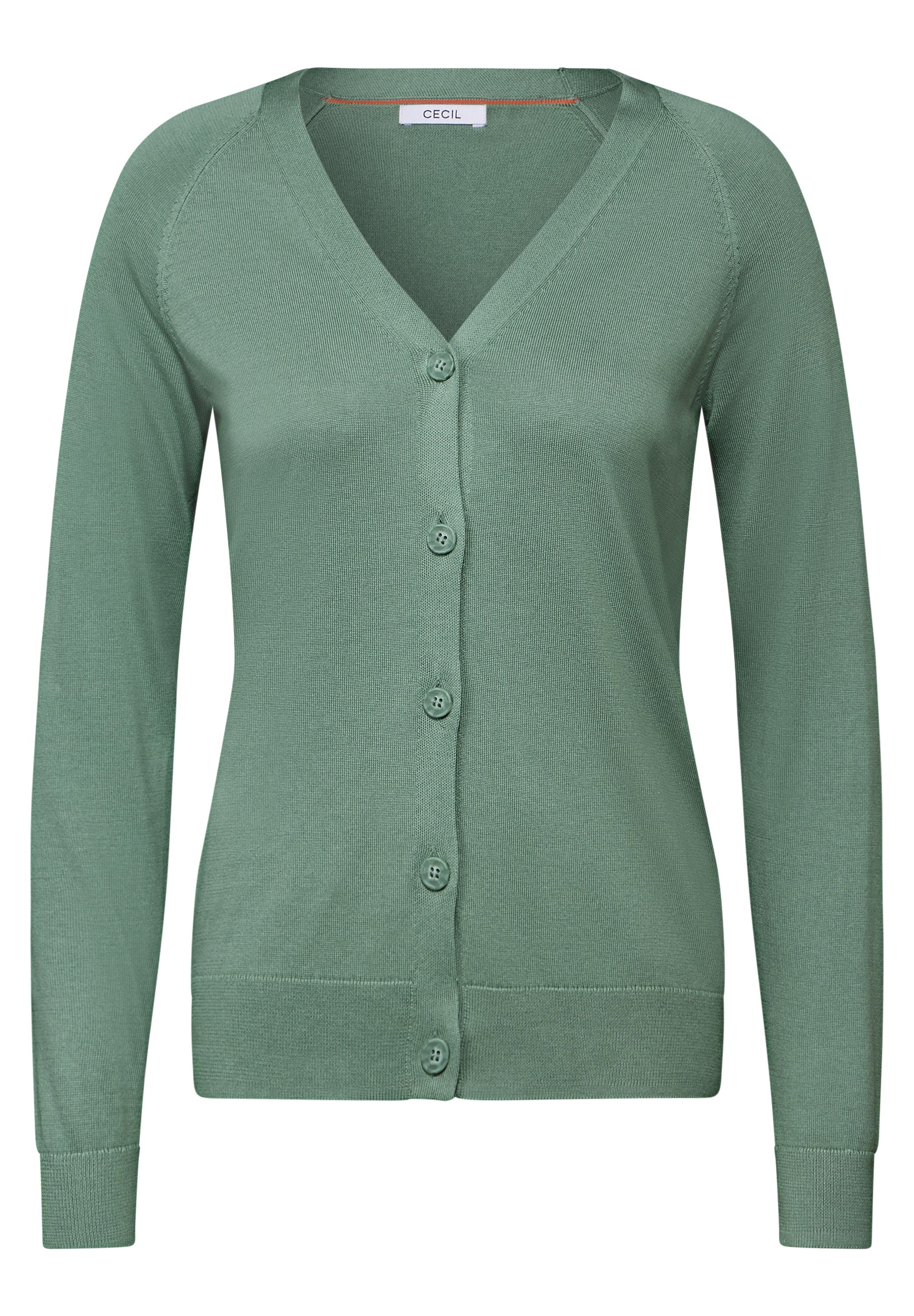 Cecil Cardigan, mit Knopfleiste