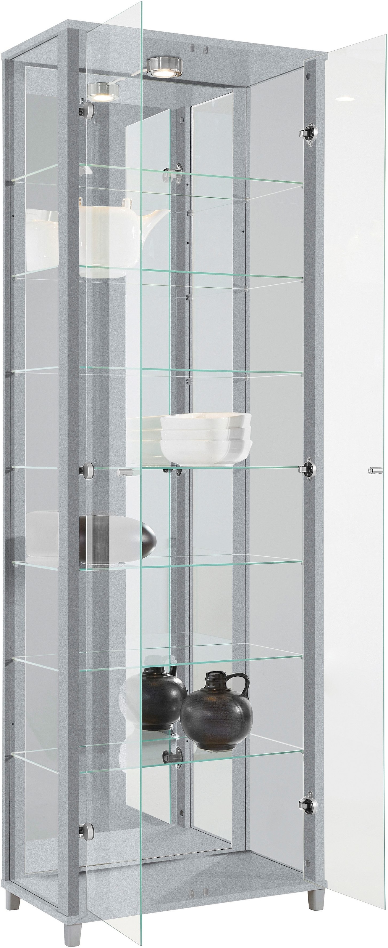 fif möbel Vitrine "OPTIMA", Standvitrine/Glasvitrine 2x Glastür,perfekt für günstig online kaufen