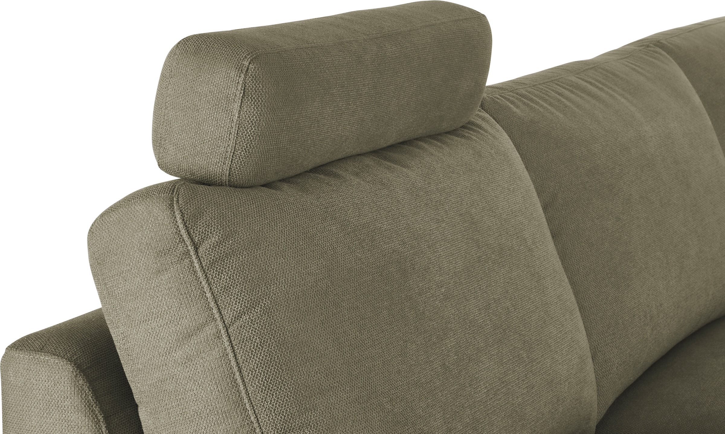 3C Candy Ecksofa »Lecce, wahlweise PUR-Schaumstoff oder Tonnentaschenfederkern«, Bett im 2,5-Sitzer, teilmotorische Schlaffunktion im Longchair, L-Form