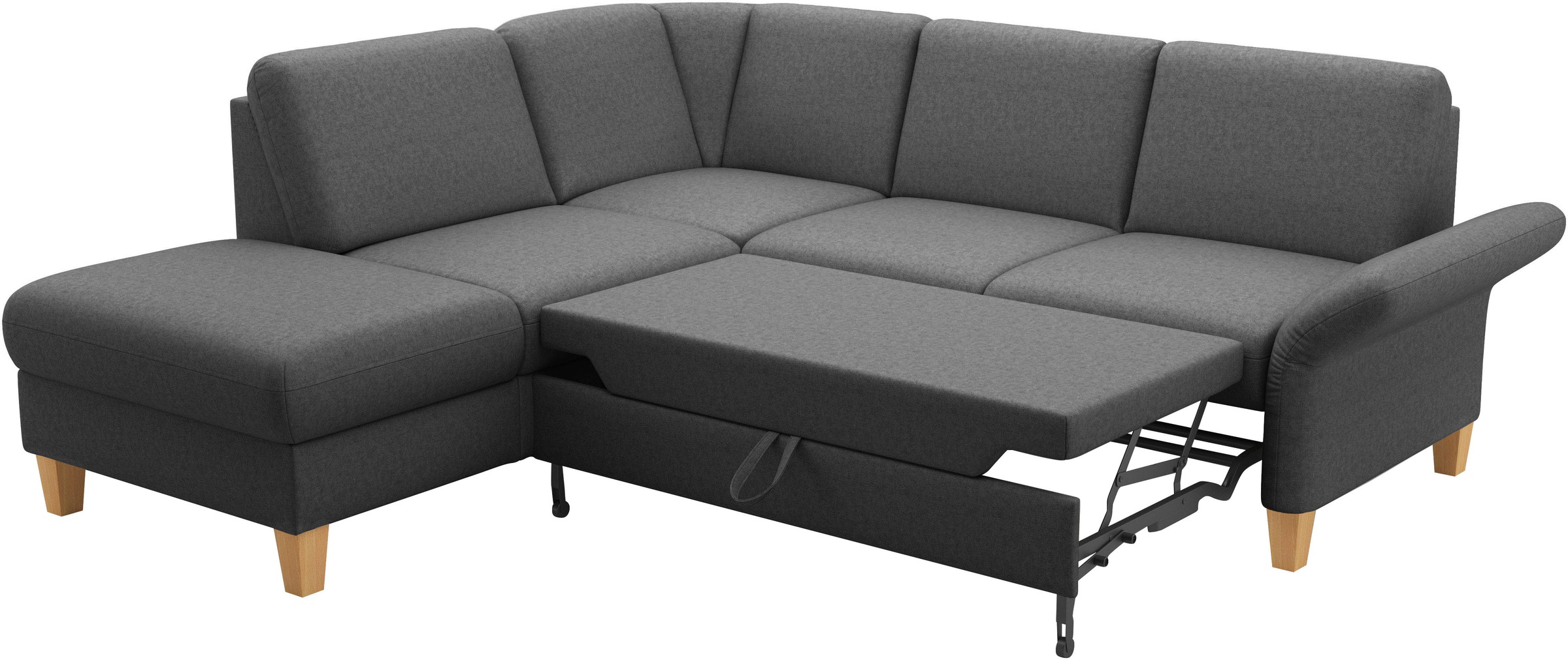 Home affaire Ecksofa »Rochelle, L-Form«, wahlweise mit Armteilverstellung, Bettfunktion und Bettkasten