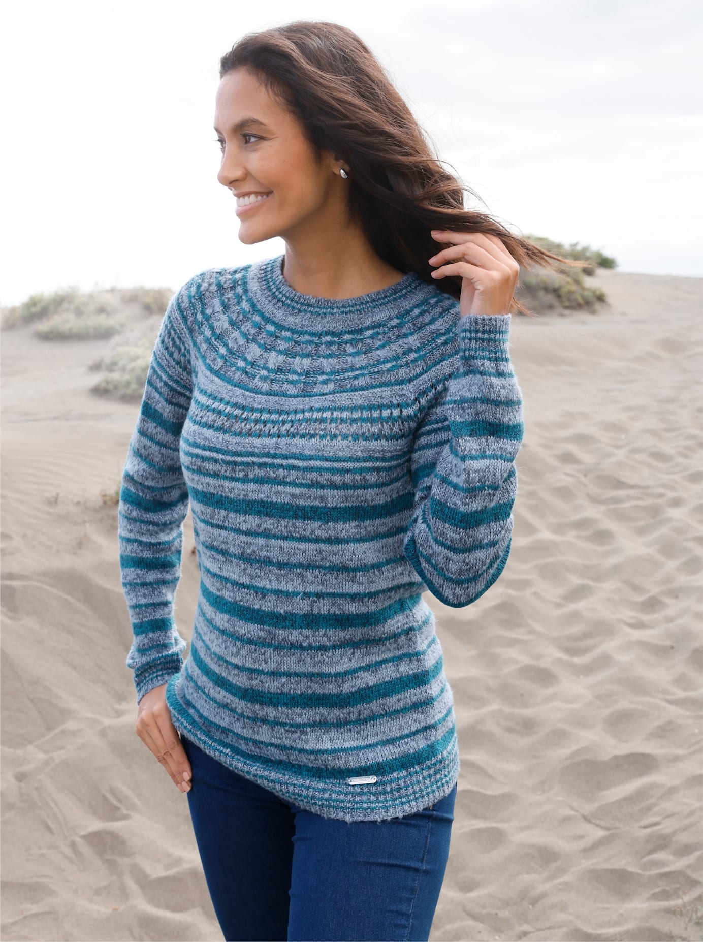 Casual Looks Rundhalspullover "Rundhals-Pullover"