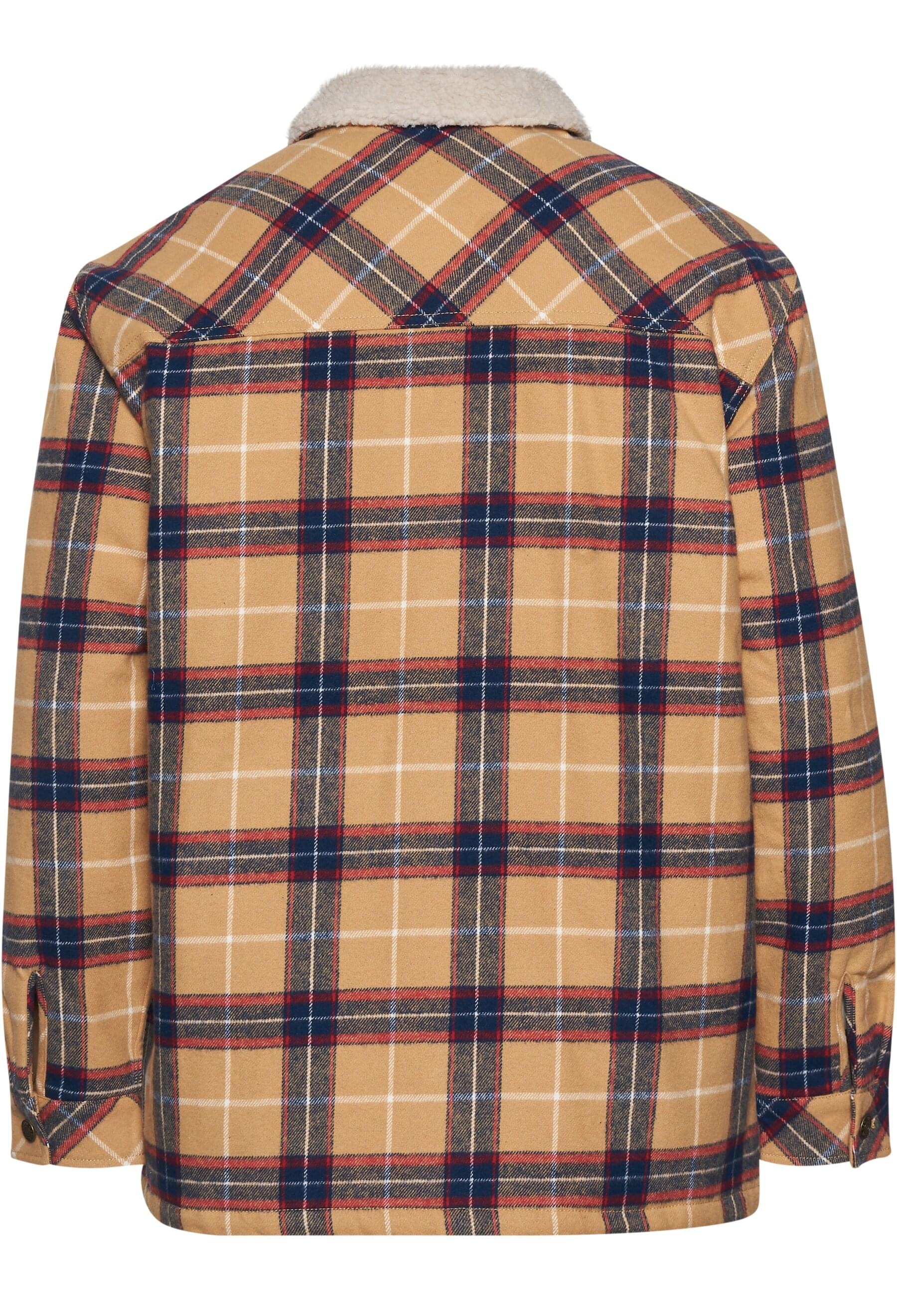 Karl Kani Allwetterjacke »Karl Kani Herren Woven Retro Heavy Flannel Shirt Jacket«, (1 St.), ohne Kapuze
