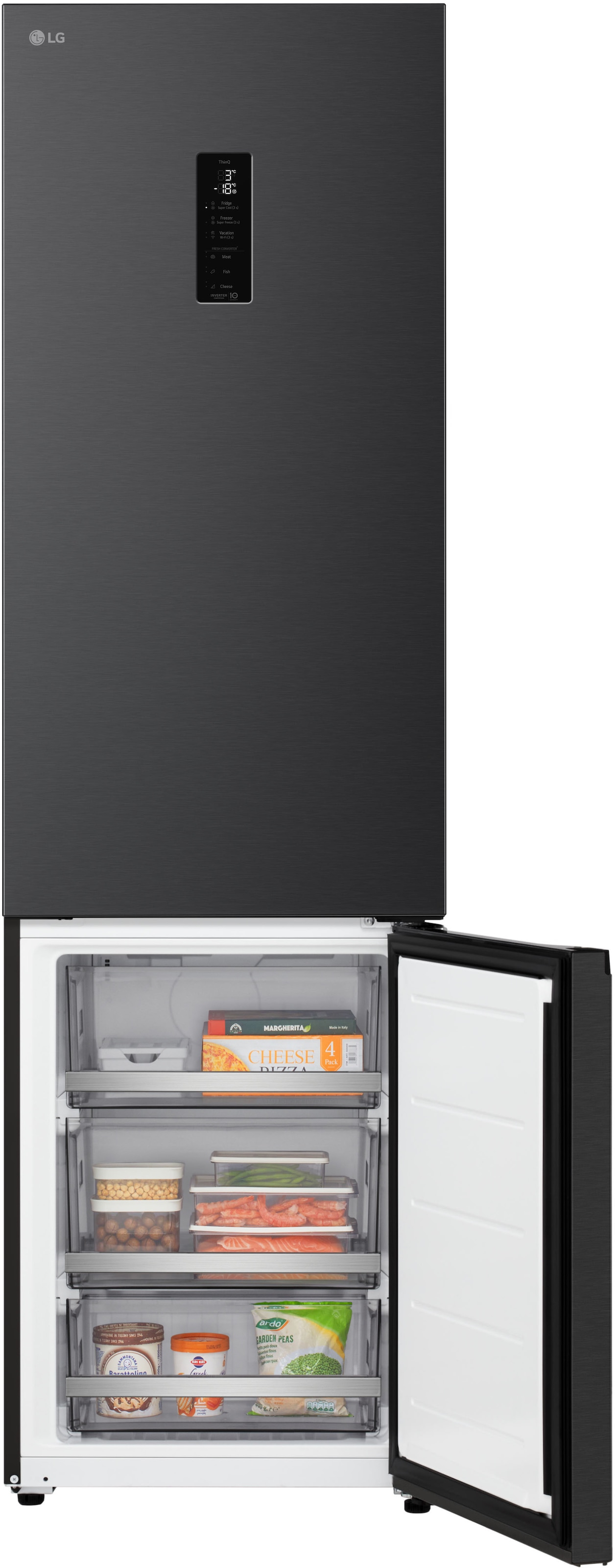 LG Kühl-/Gefrierkombination Serie 7 »GBBS727AEV« 203 cm hoch 59,7 cm breit Vollintegrierbarer Kühlschrank dank frontaler Luftzufuhr und Abluft