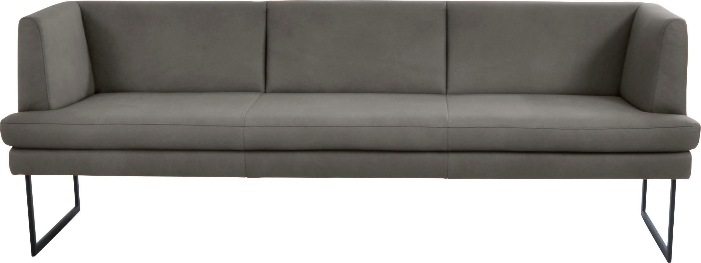 K+W Komfort & Wohnen "Cube" Hammerkissenoptik, 2 Breiten, Metallkufe schwarz