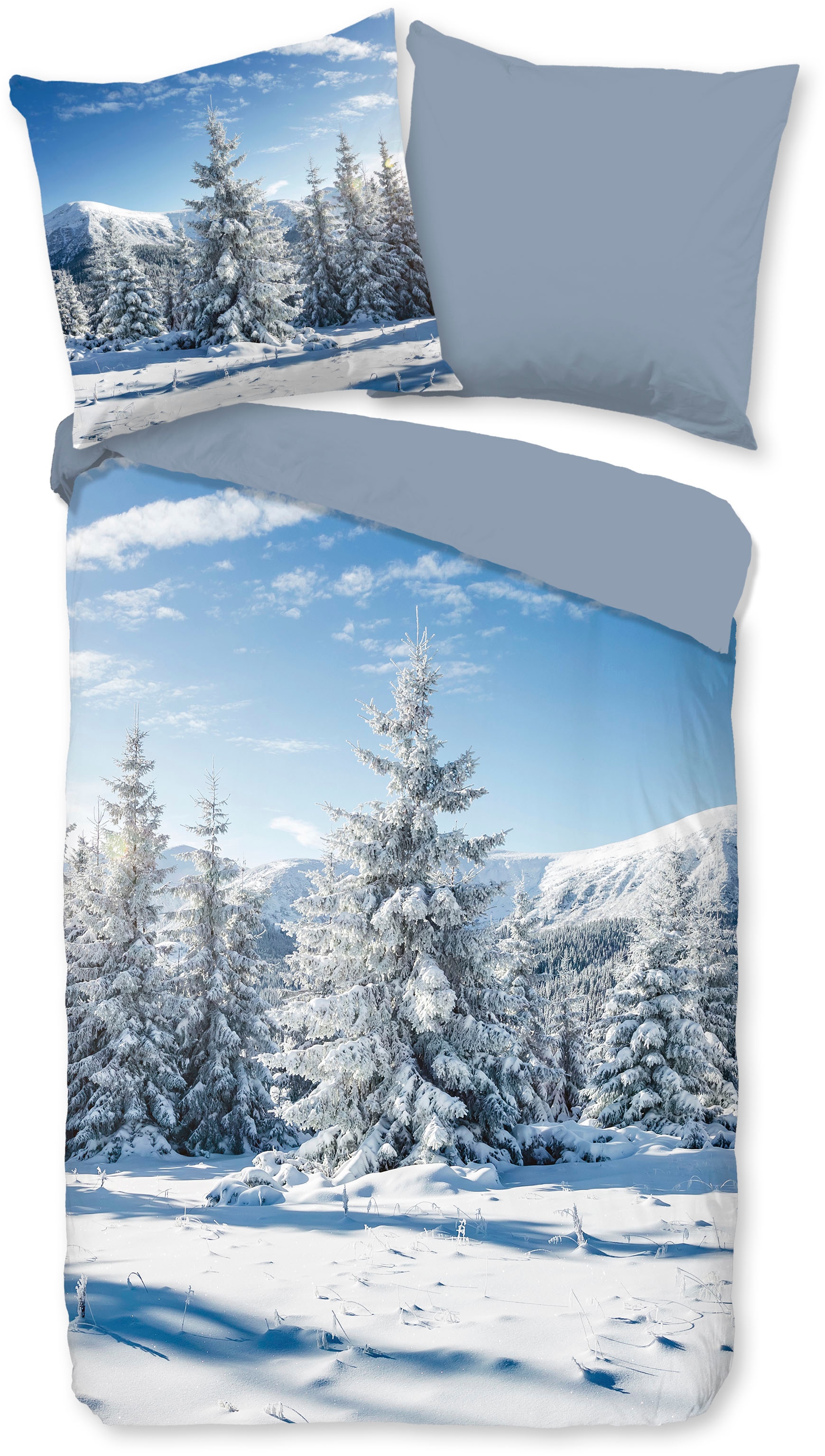 good morning Wendebettwäsche "Albert" 2 Stk. tlg. Flanell, Biber, Winter, W günstig online kaufen