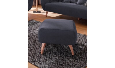 Home affaire Polsterhocker »Tiber«, mit Holzfüßen kaufen Home affaire Polsterhocker »Tiber«, mit Holzfüßen kaufen