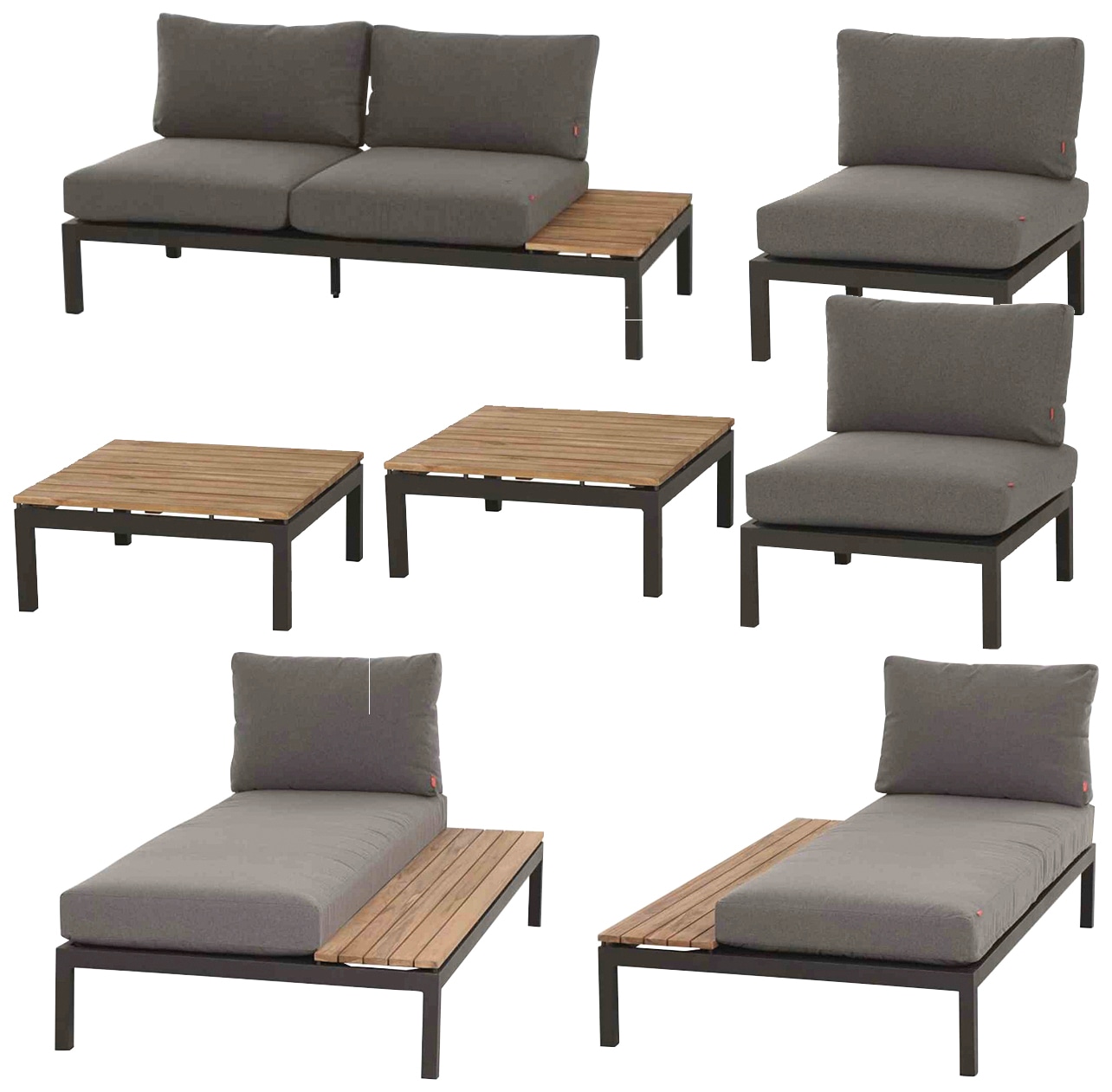 Siena Garden Gartenlounge-Set »Alvida«, (7 tlg.)