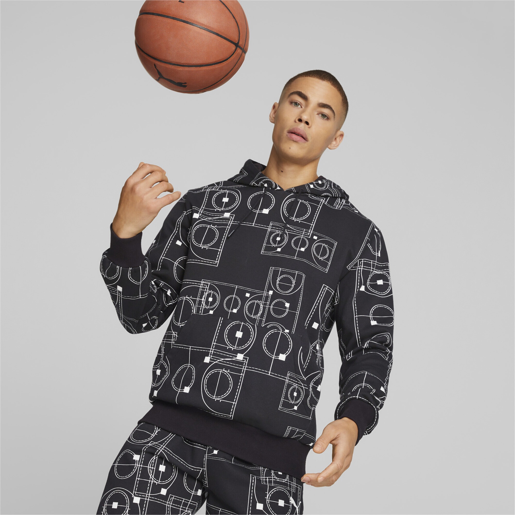PUMA Trainingspullover »Courtside Booster Basketball-Hoodie Herren«