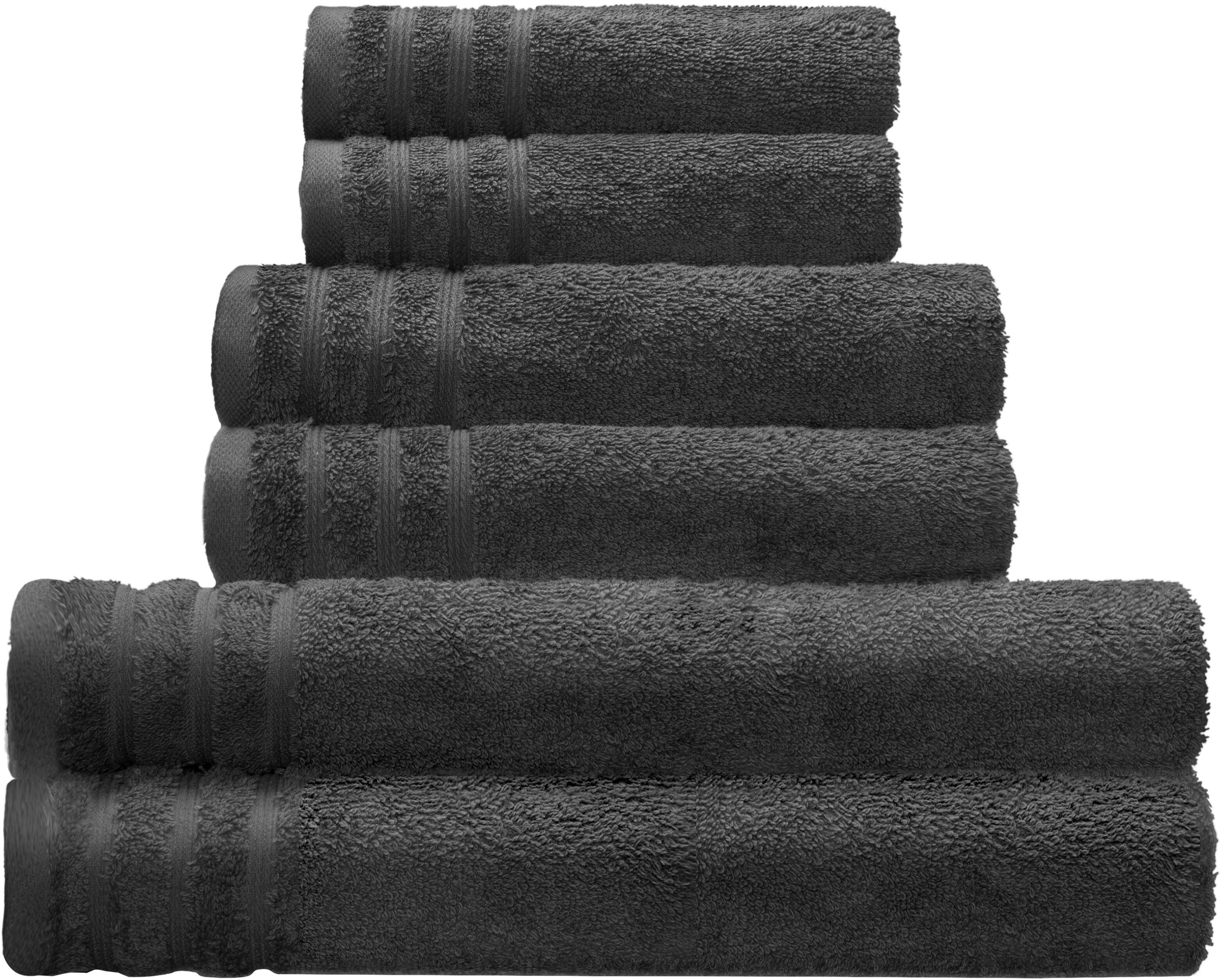 Kleine Wolke Duschtuch "Royal, 1 Stück (70/140 cm)" Uni Farben, mit Bordüre günstig online kaufen